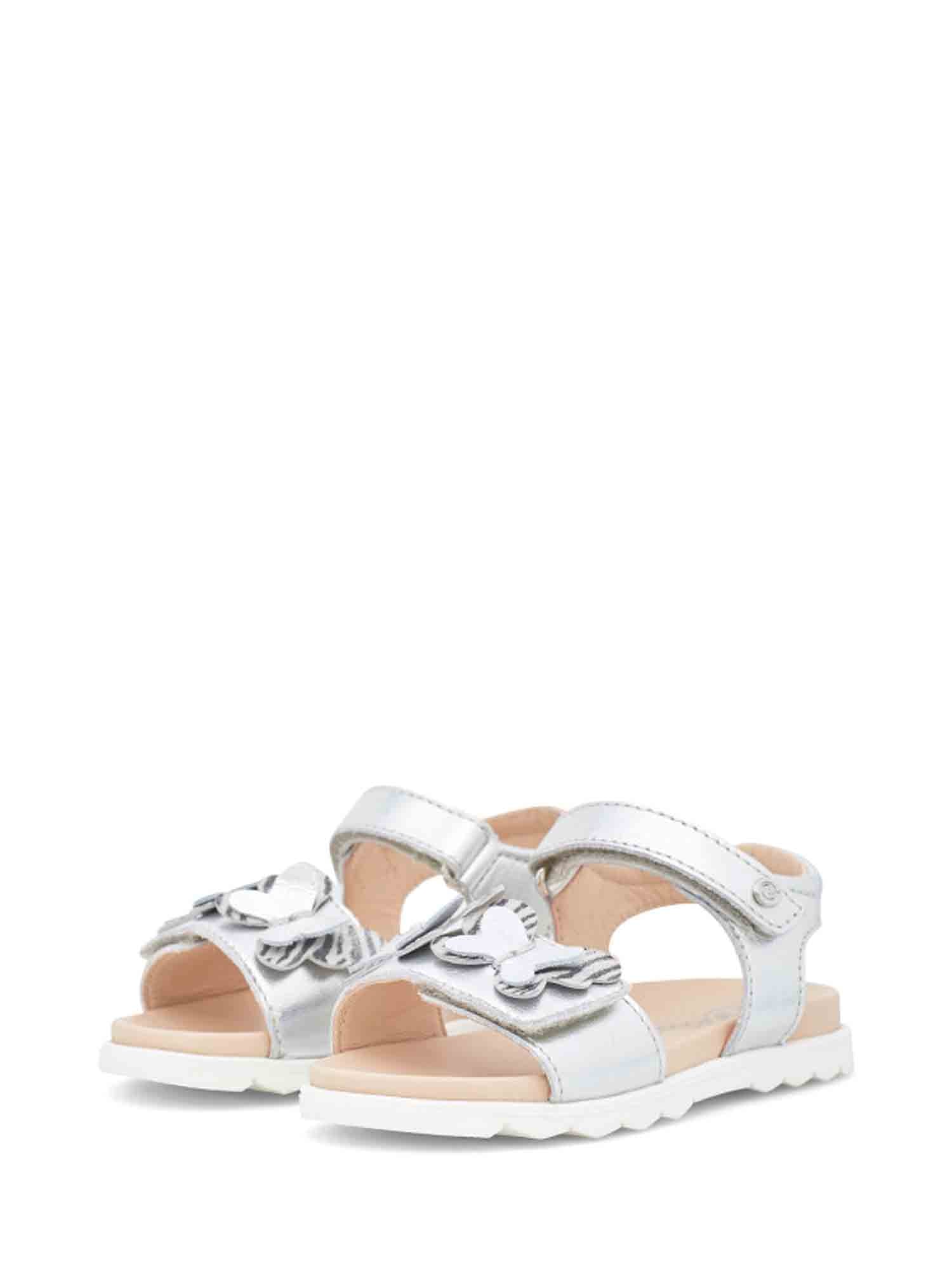 Sandali con strappi Argentato Naturino