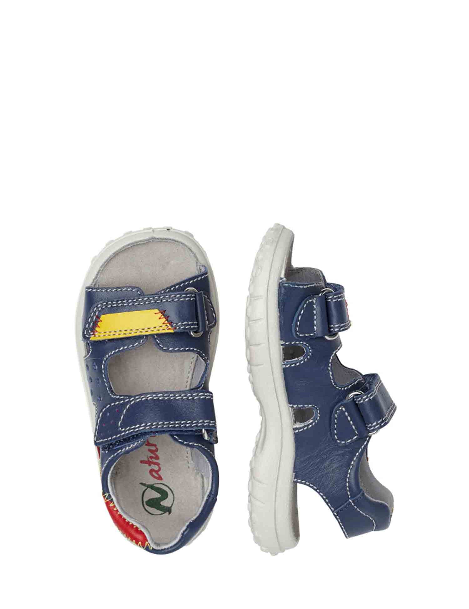 Sandali con strappi Blu Naturino