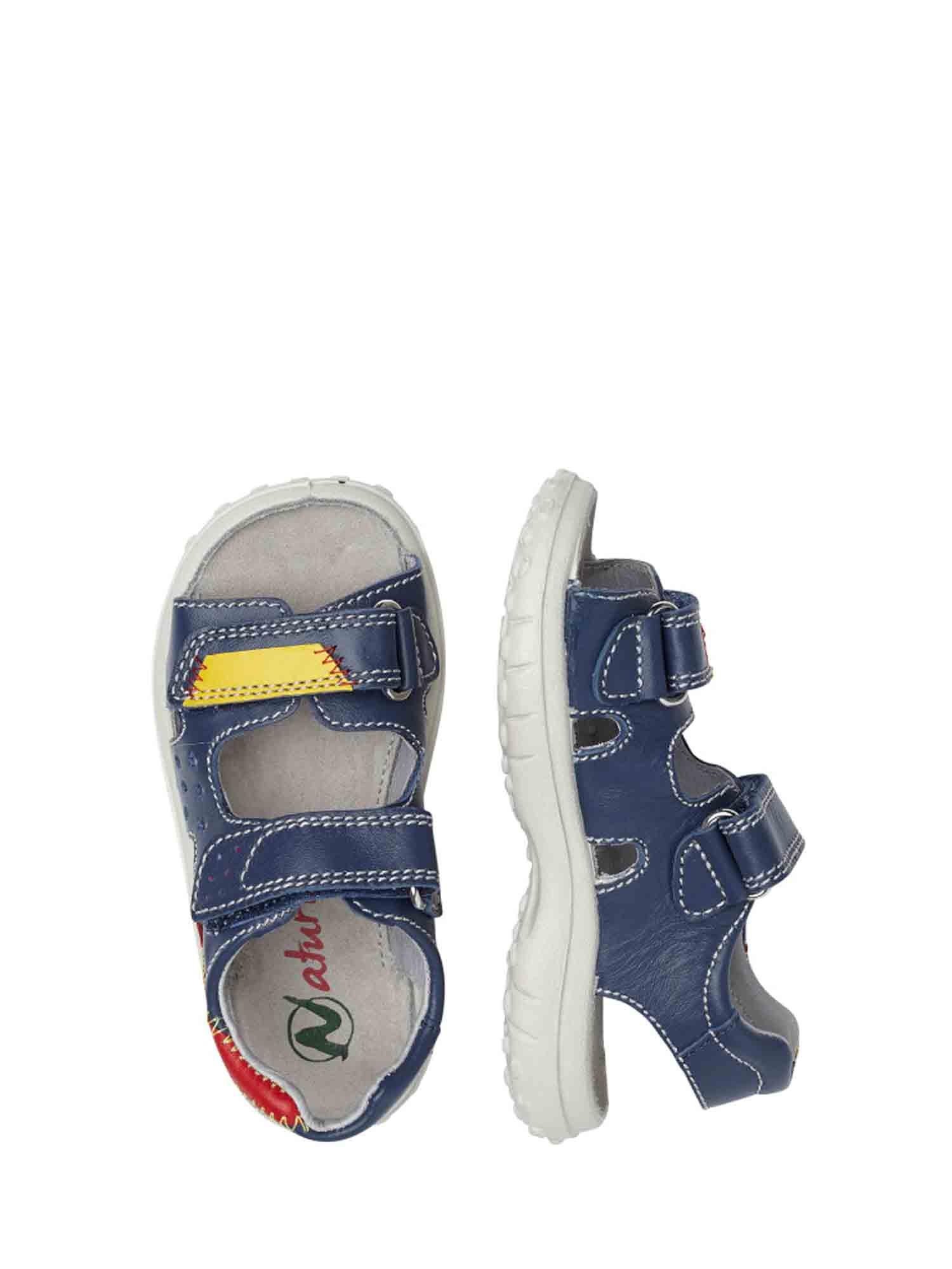 Sandali con strappi Blu Naturino