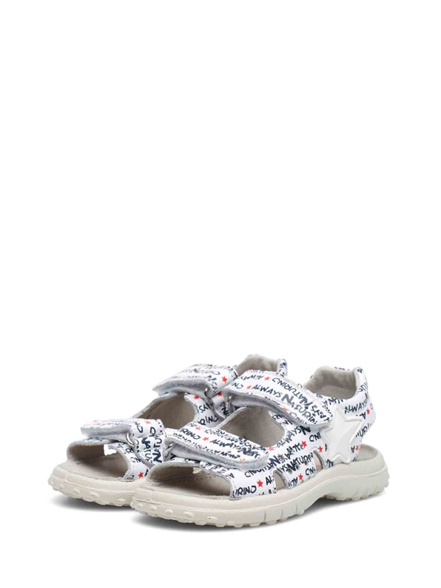 Sandali con strappi Bianco Naturino