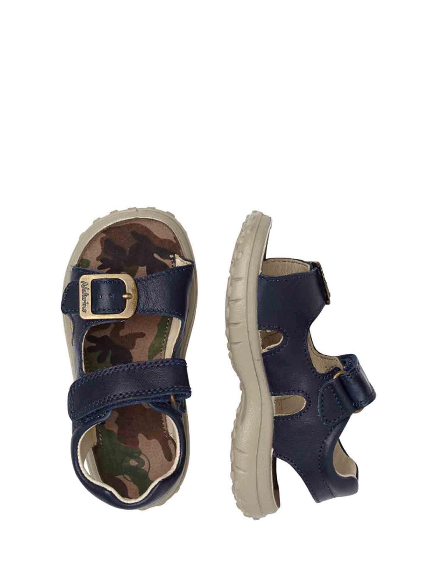 Sandali con strappi Blu Naturino