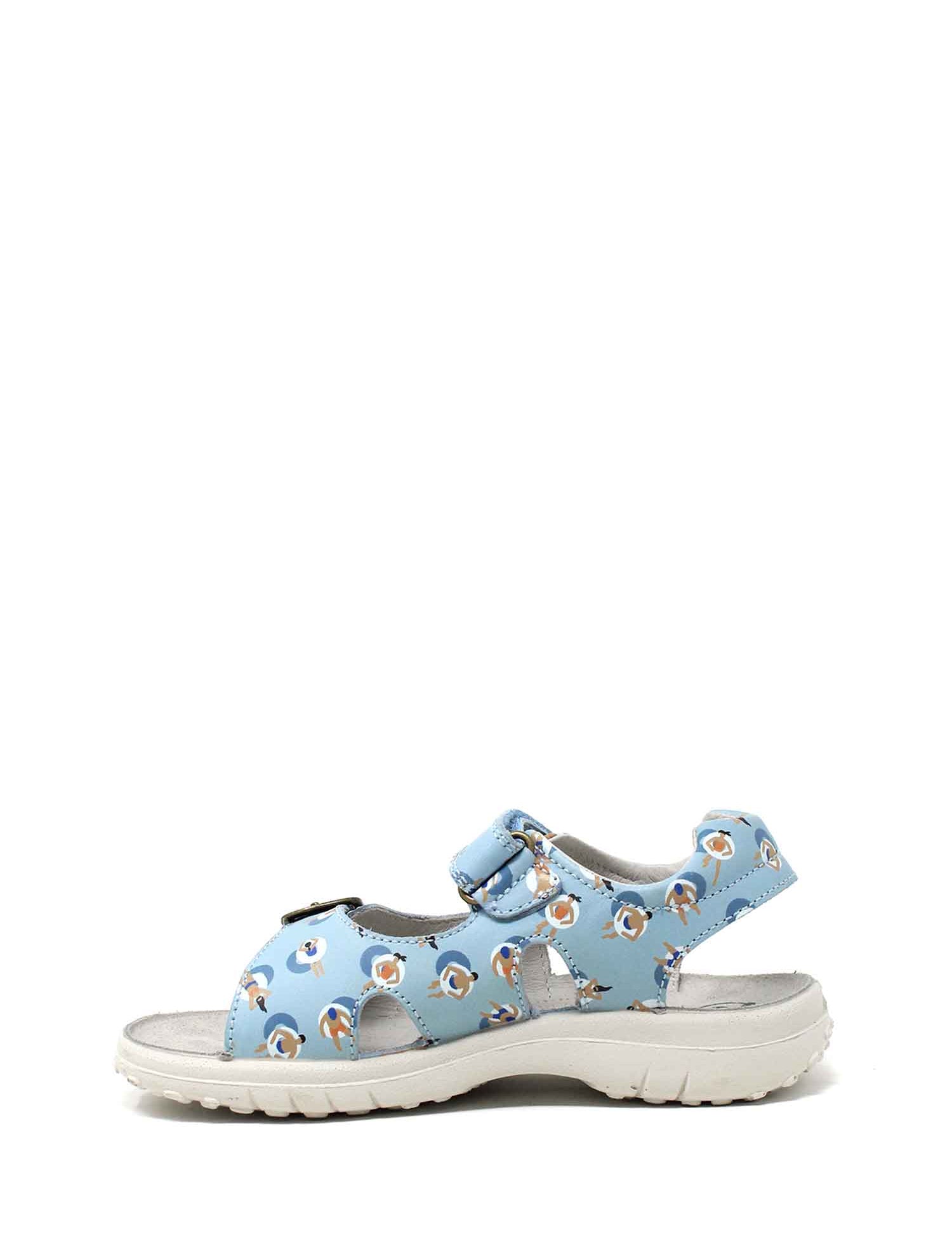 Sandali con strappi Blu Naturino