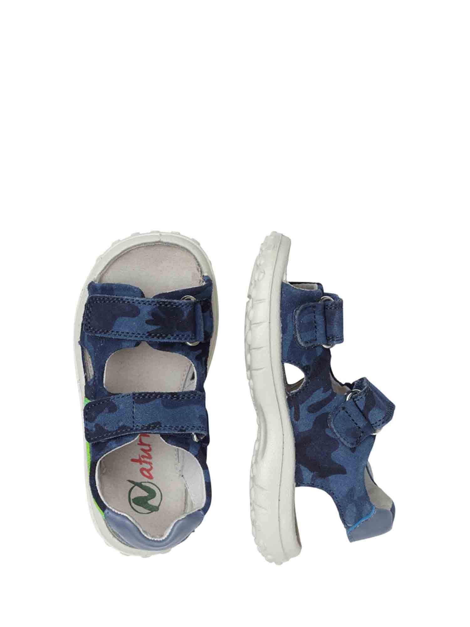 Sandali con strappi Blu Naturino