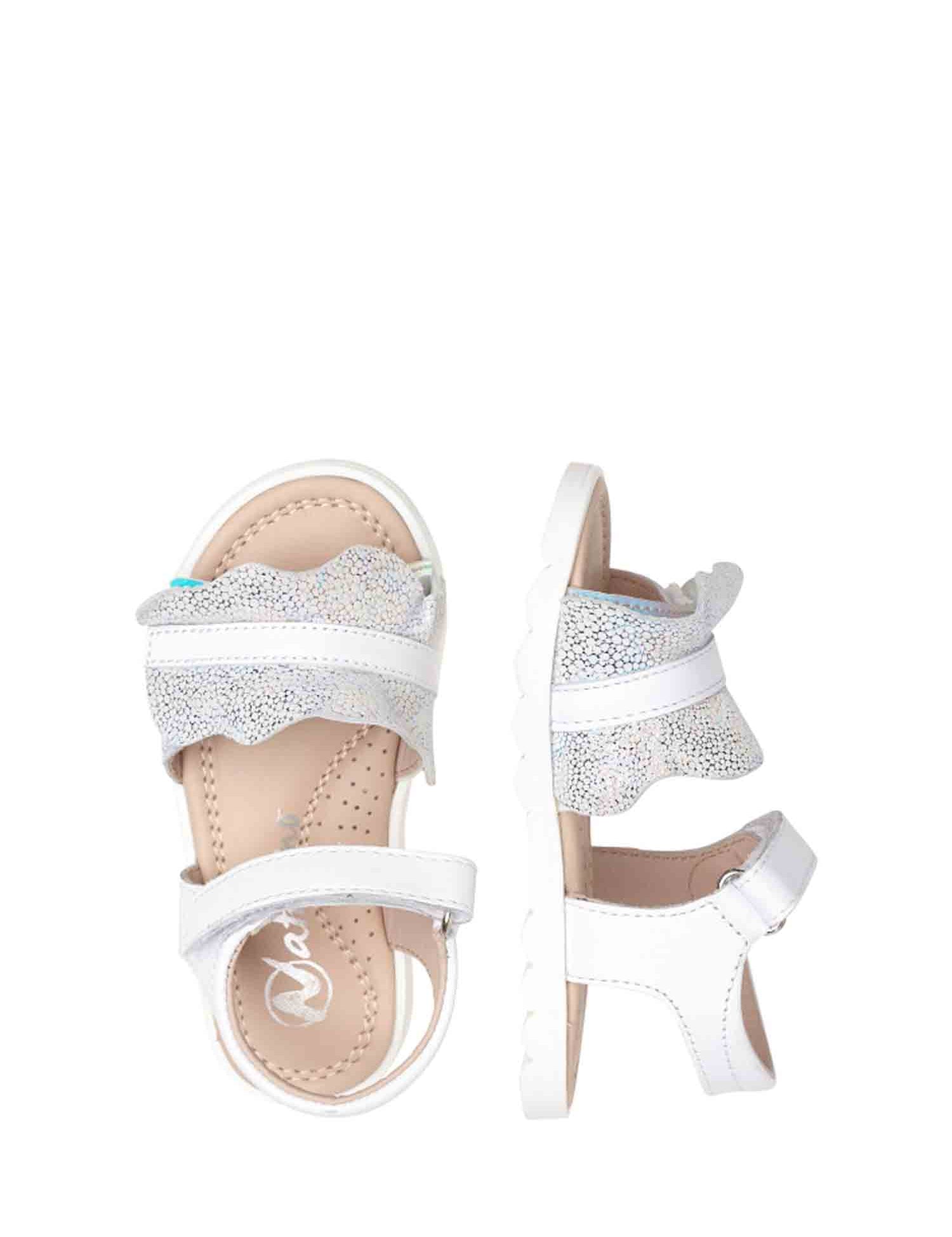 Sandali con strappi Bianco Naturino