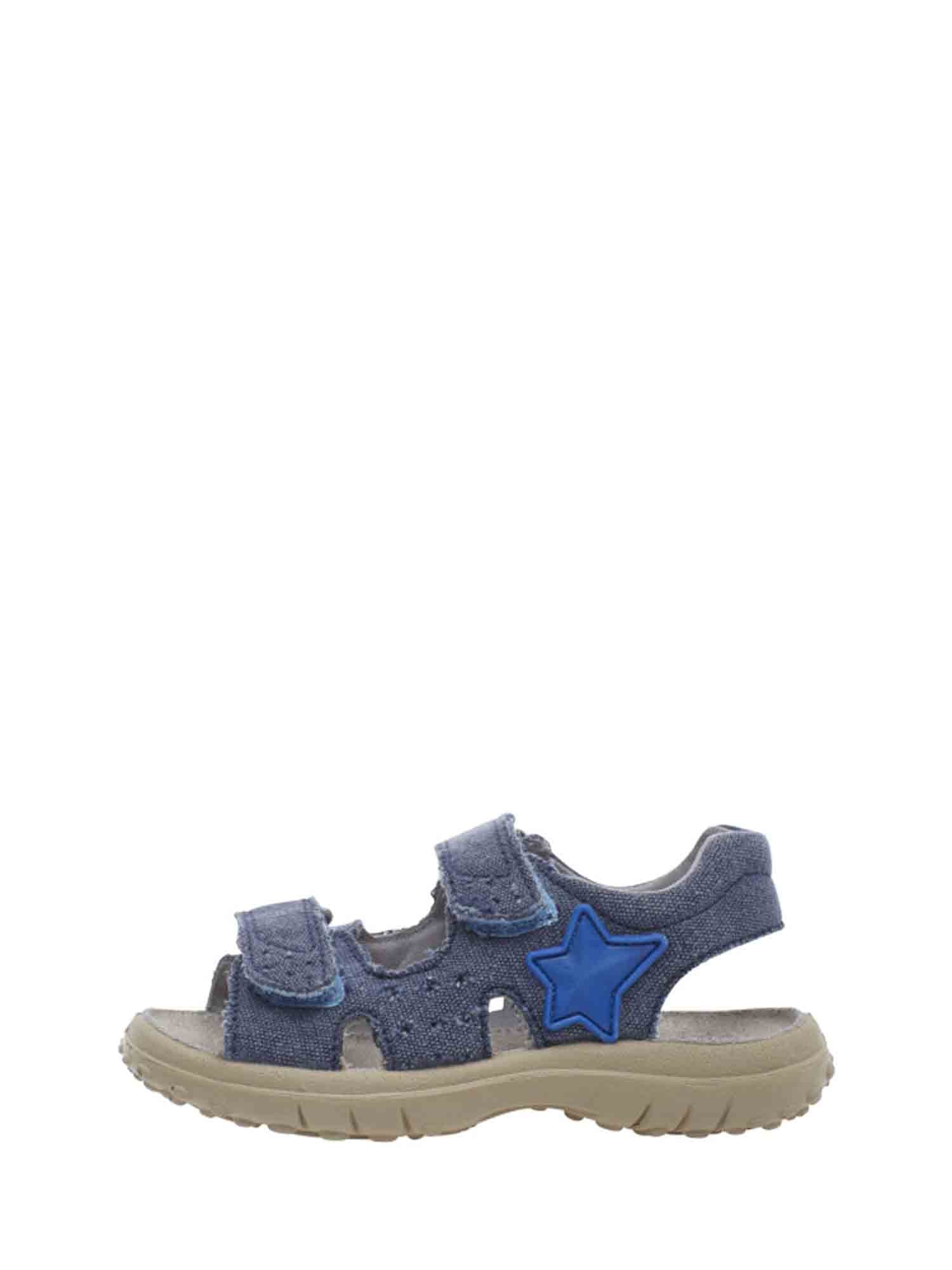 Sandali con strappi Blu Naturino