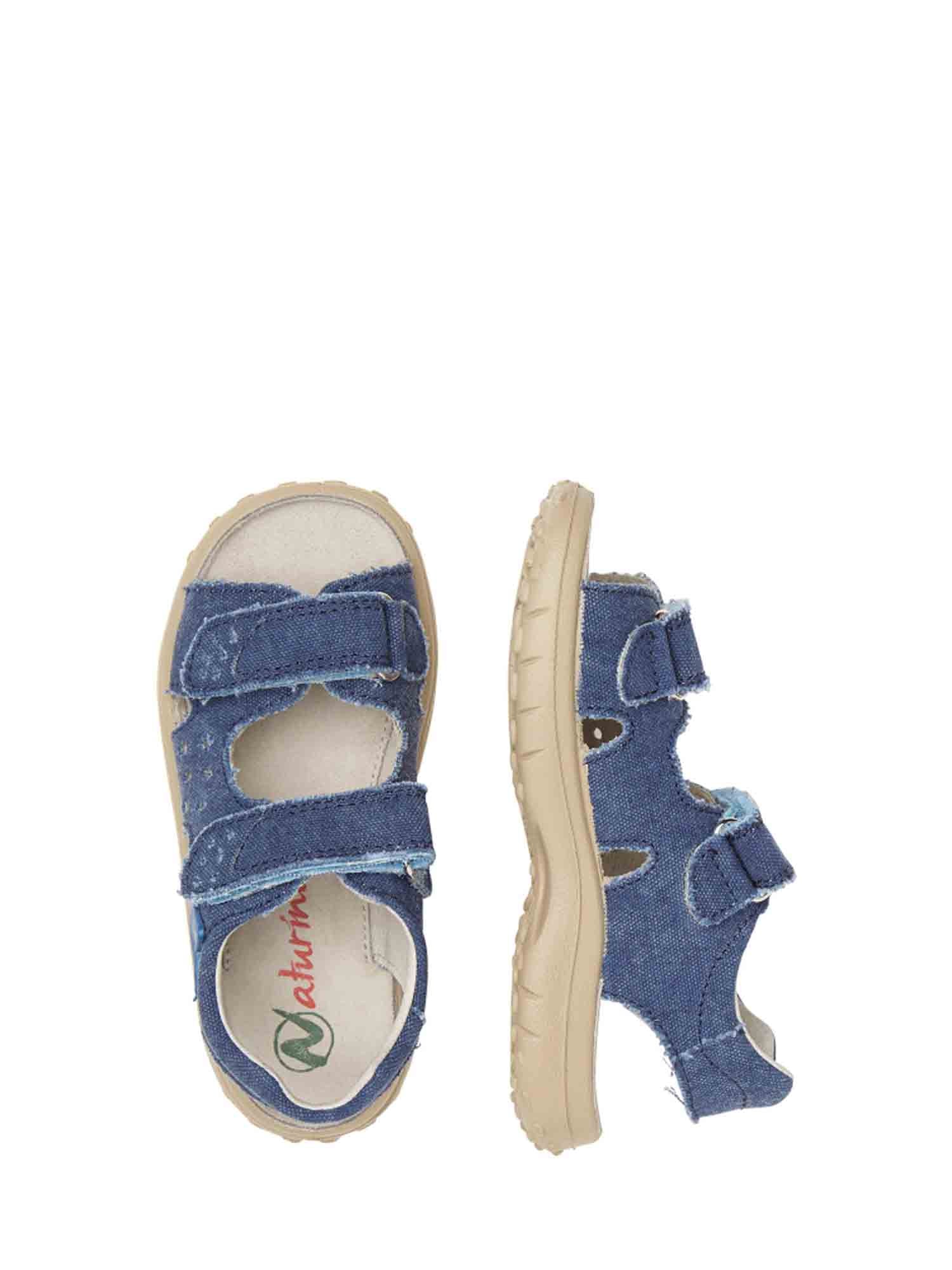 Sandali con strappi Blu Naturino