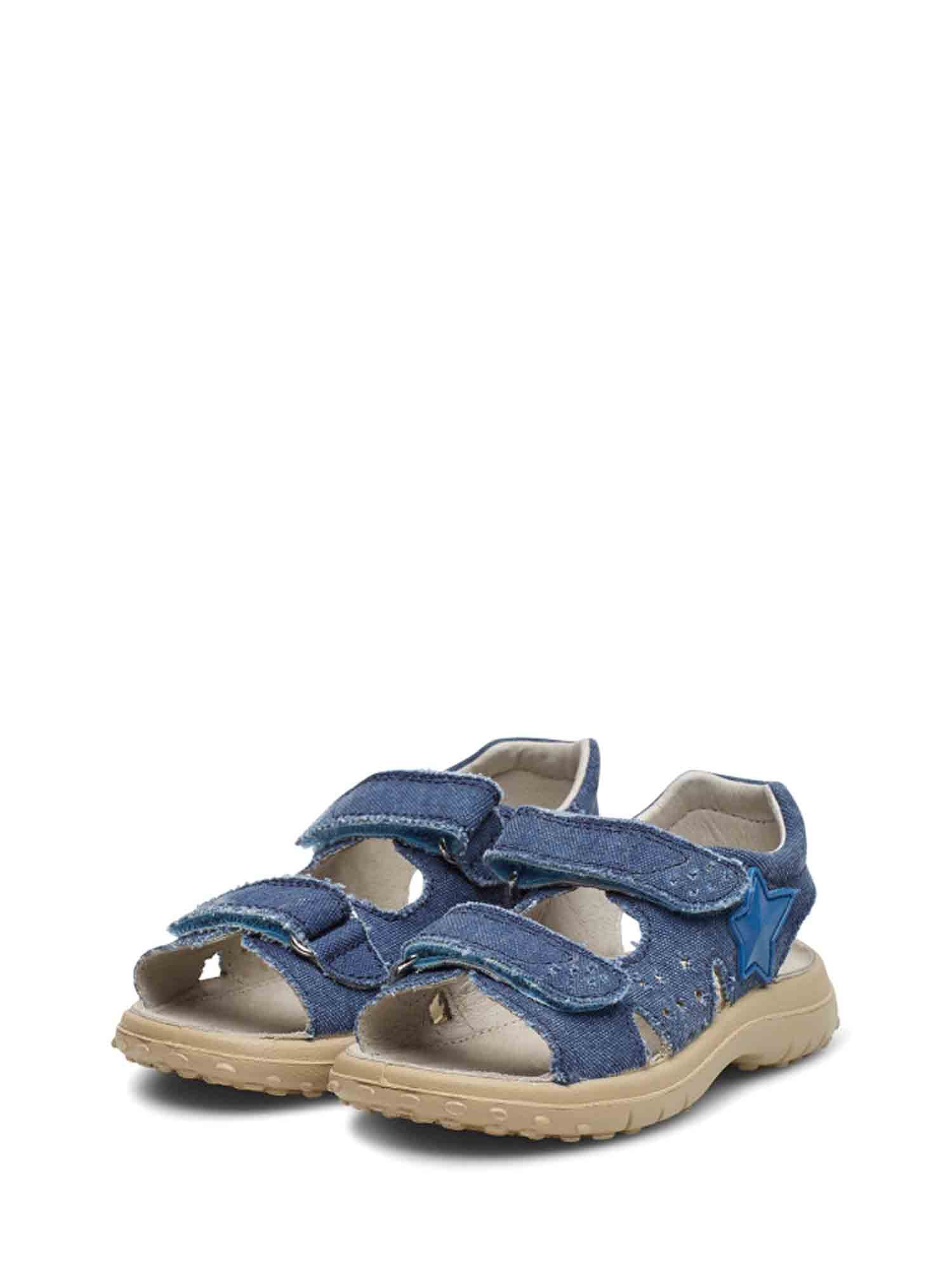 Sandali con strappi Blu Naturino