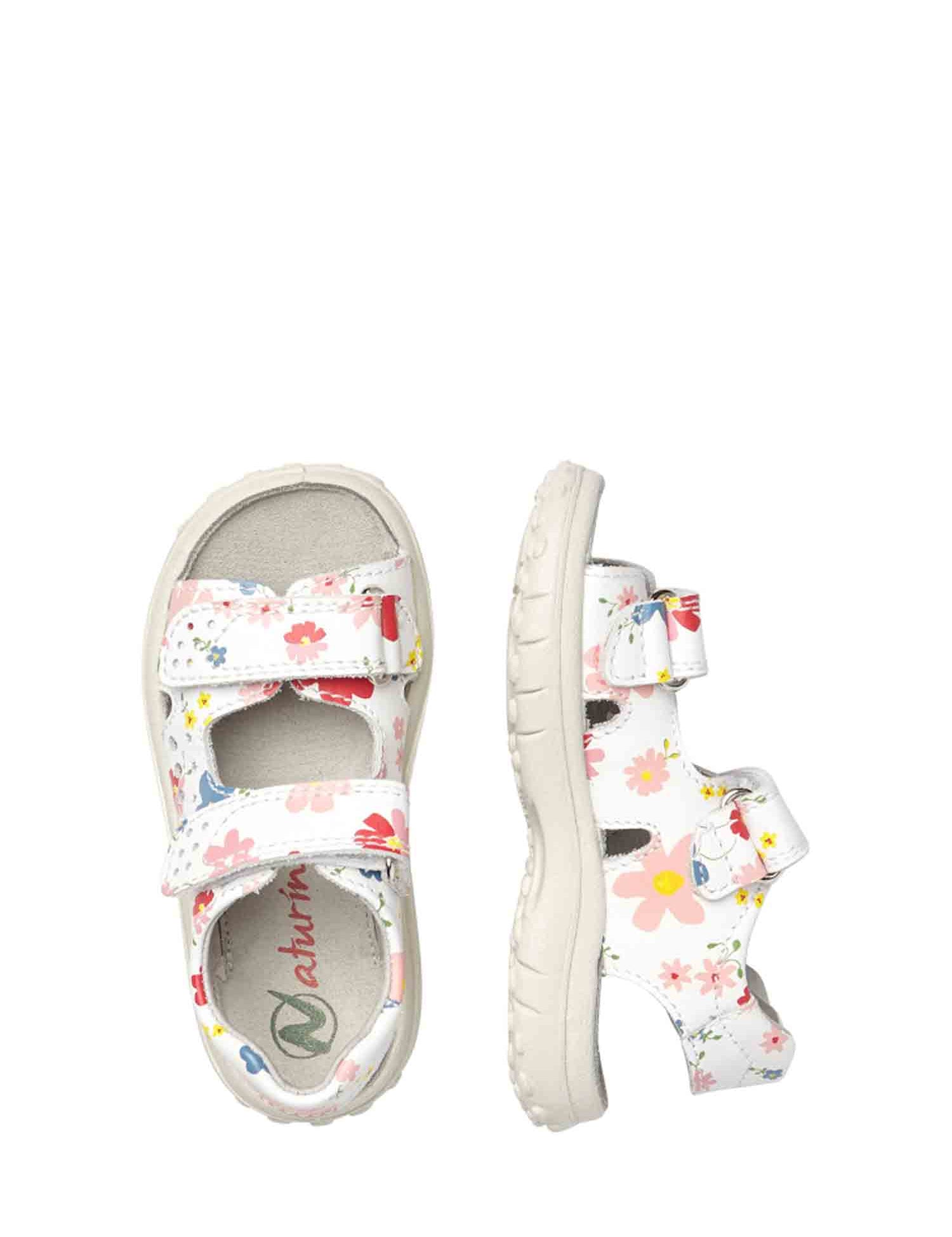 Sandali con strappi Bianco Naturino