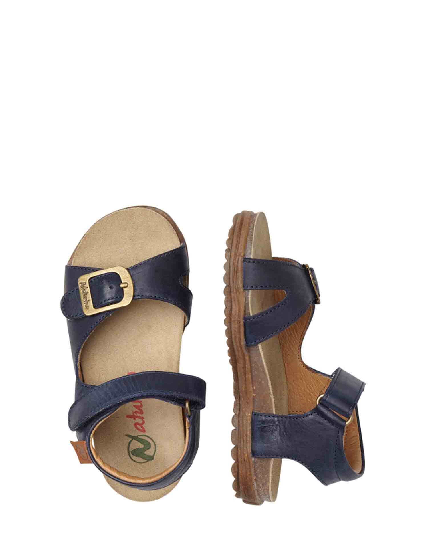 Sandali con strappi Blu Naturino