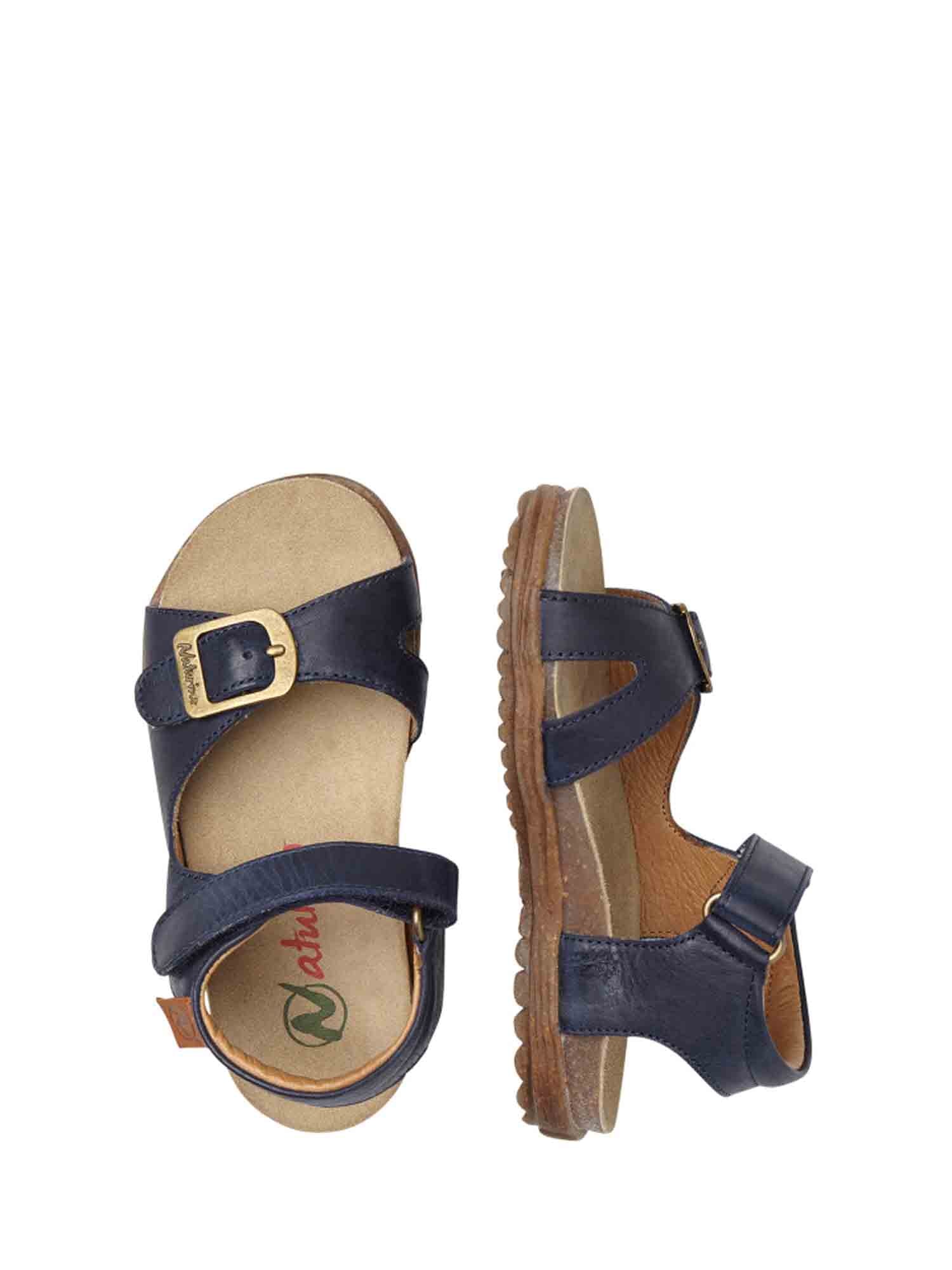 Sandali con strappi Blu Naturino