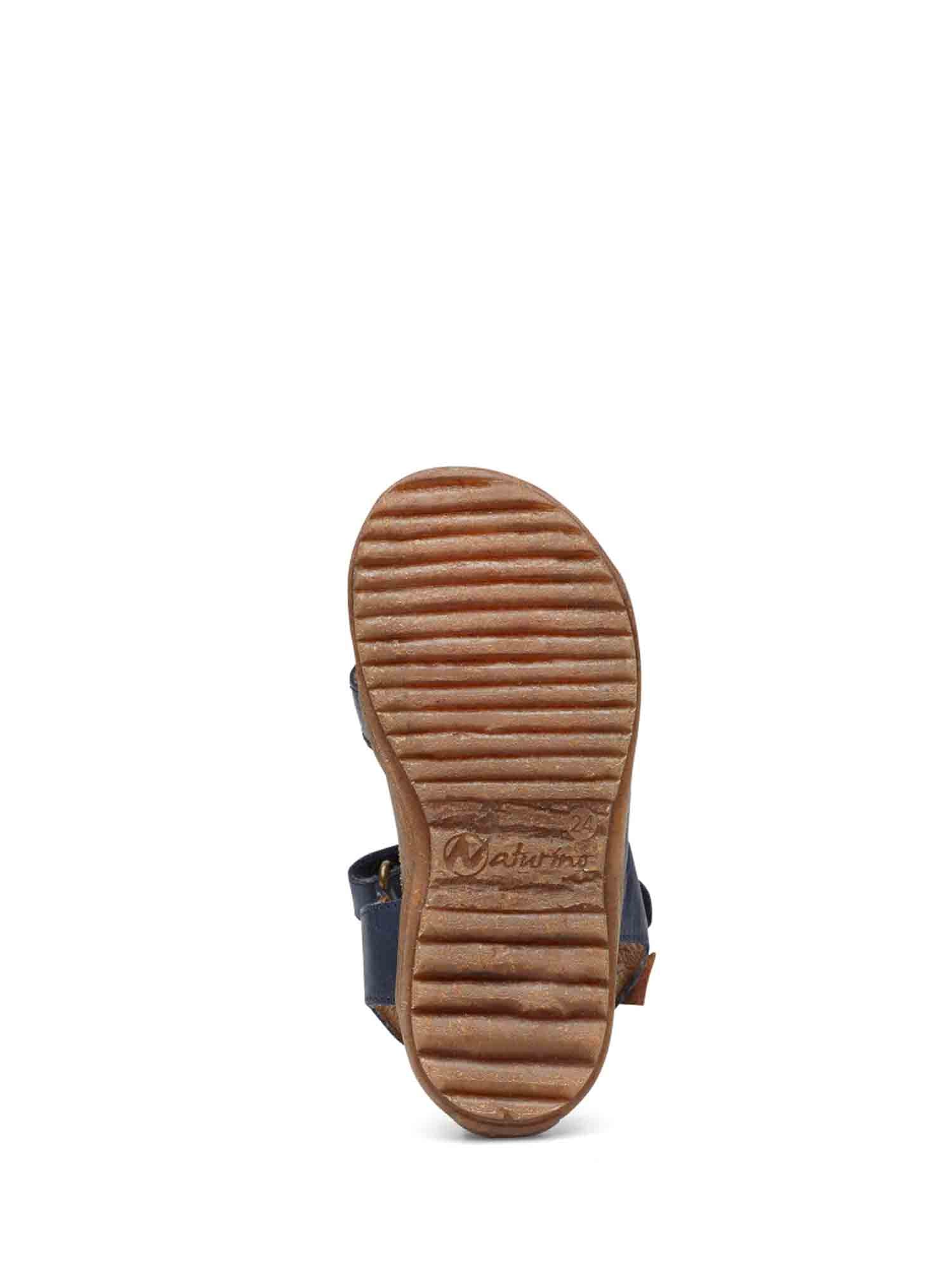 Sandali con strappi Blu Naturino