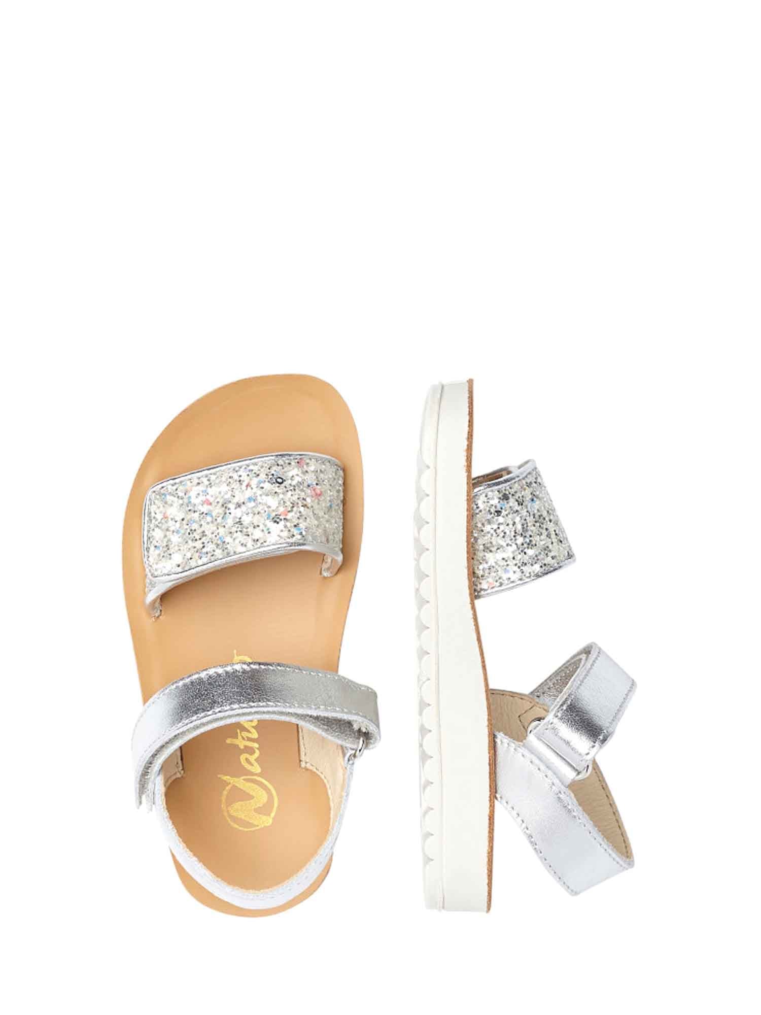 Sandali con strappi Argentato Naturino