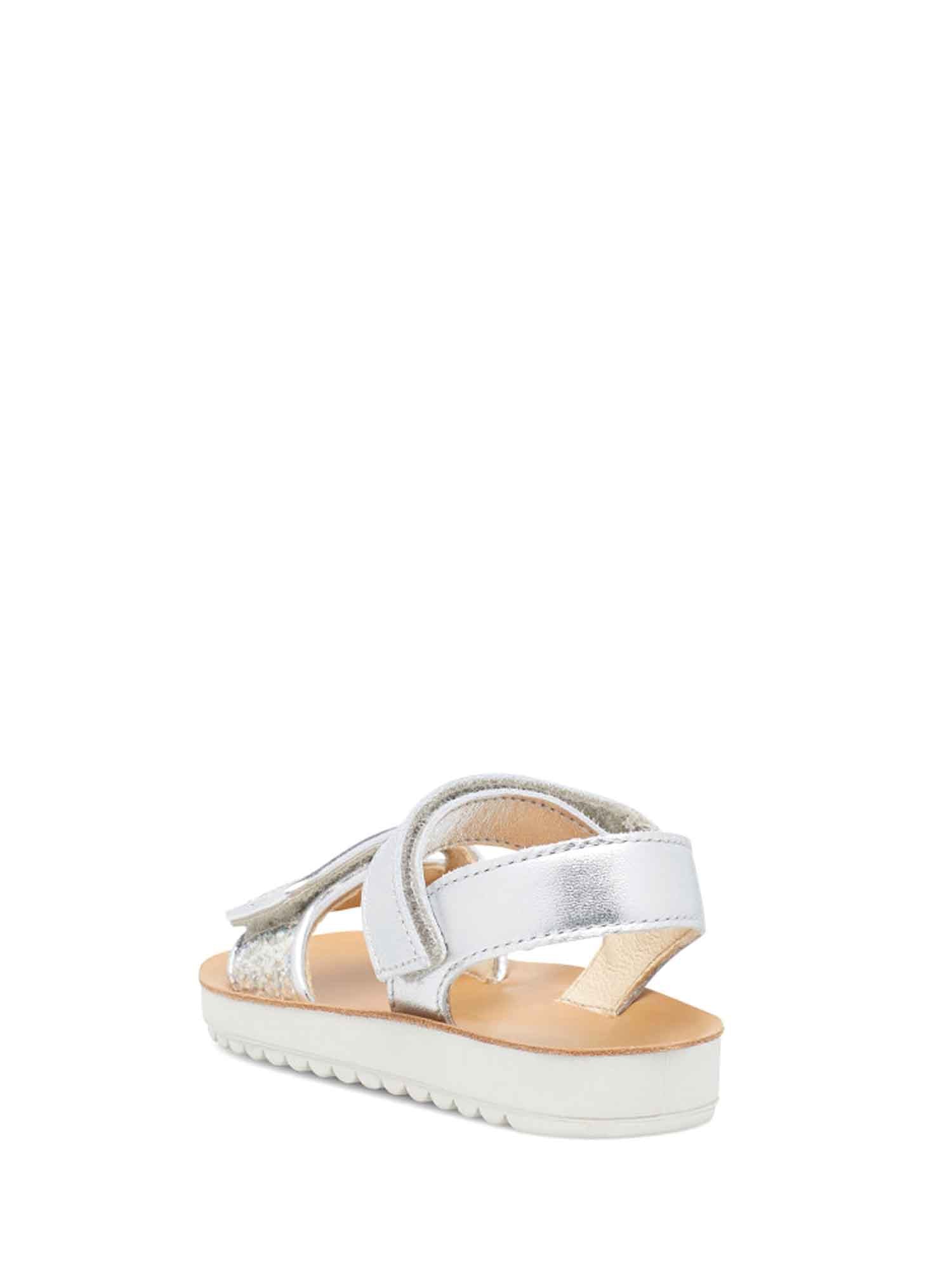 Sandali con strappi Argentato Naturino