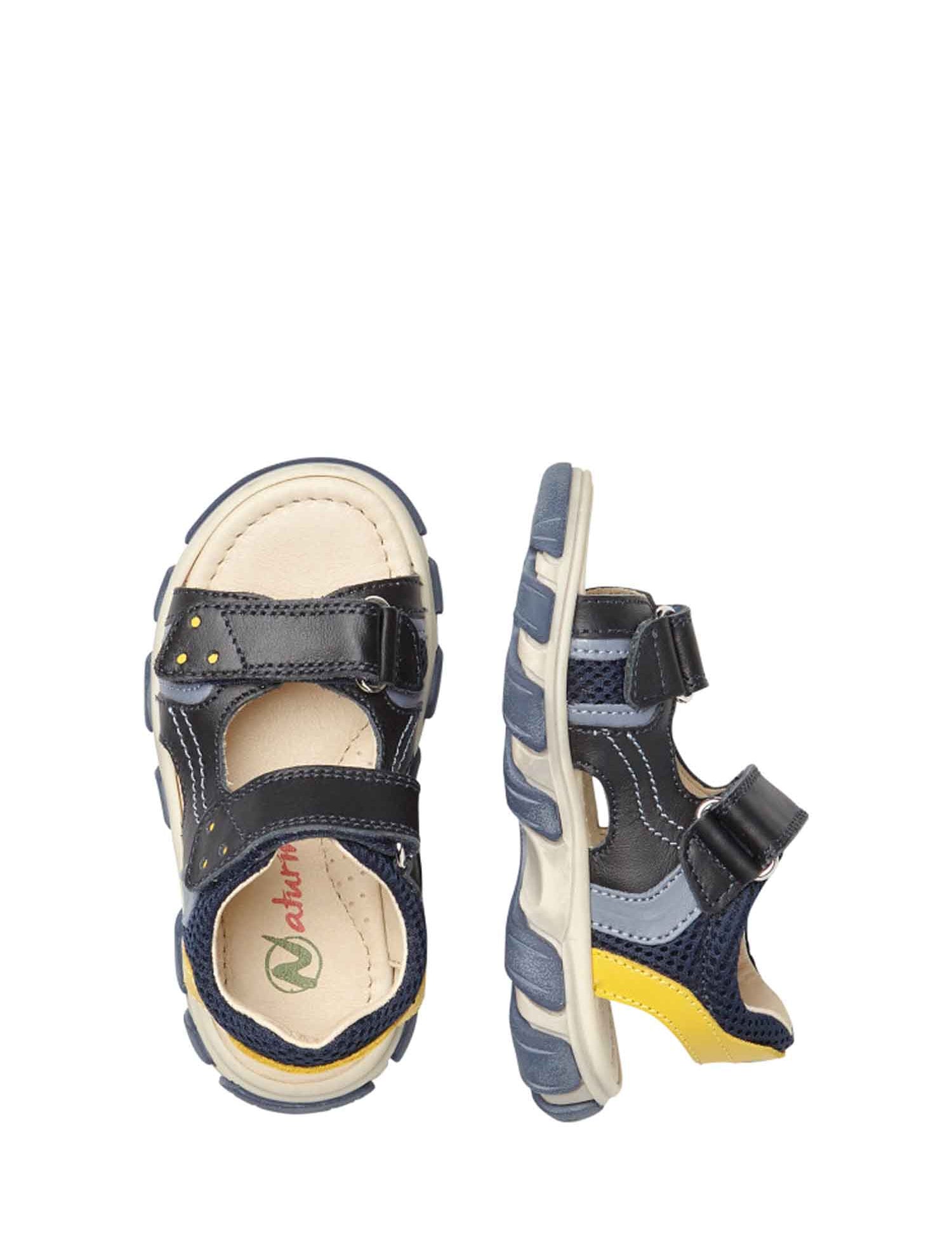 Sandali con strappi Blu Naturino