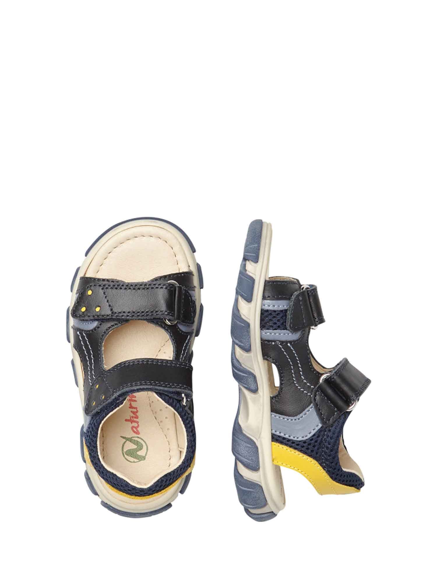 Sandali con strappi Blu Naturino