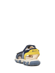 Sandali con strappi Blu Naturino