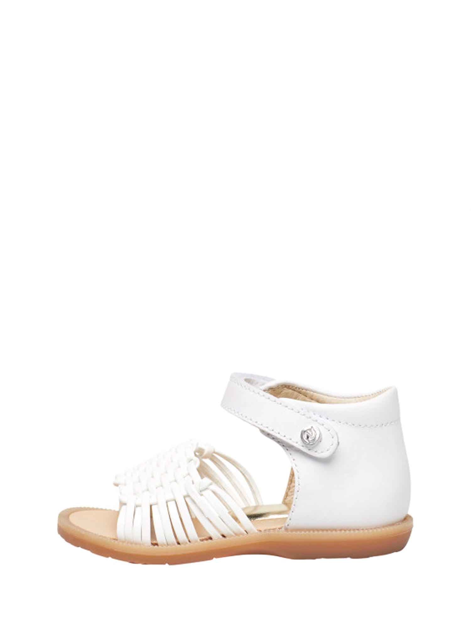 Sandali con strappi Bianco On01 Naturino