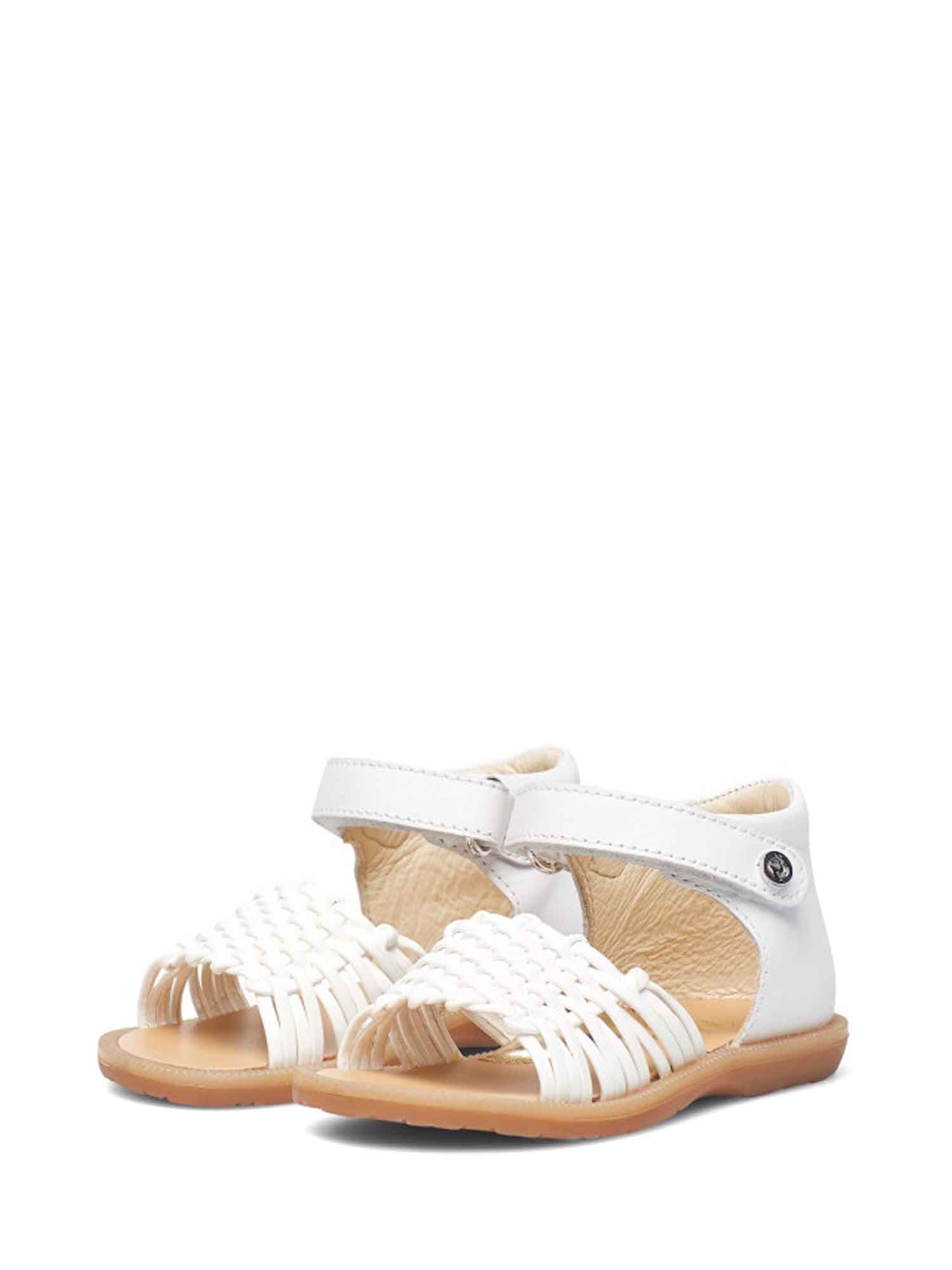 Sandali con strappi Bianco On01 Naturino
