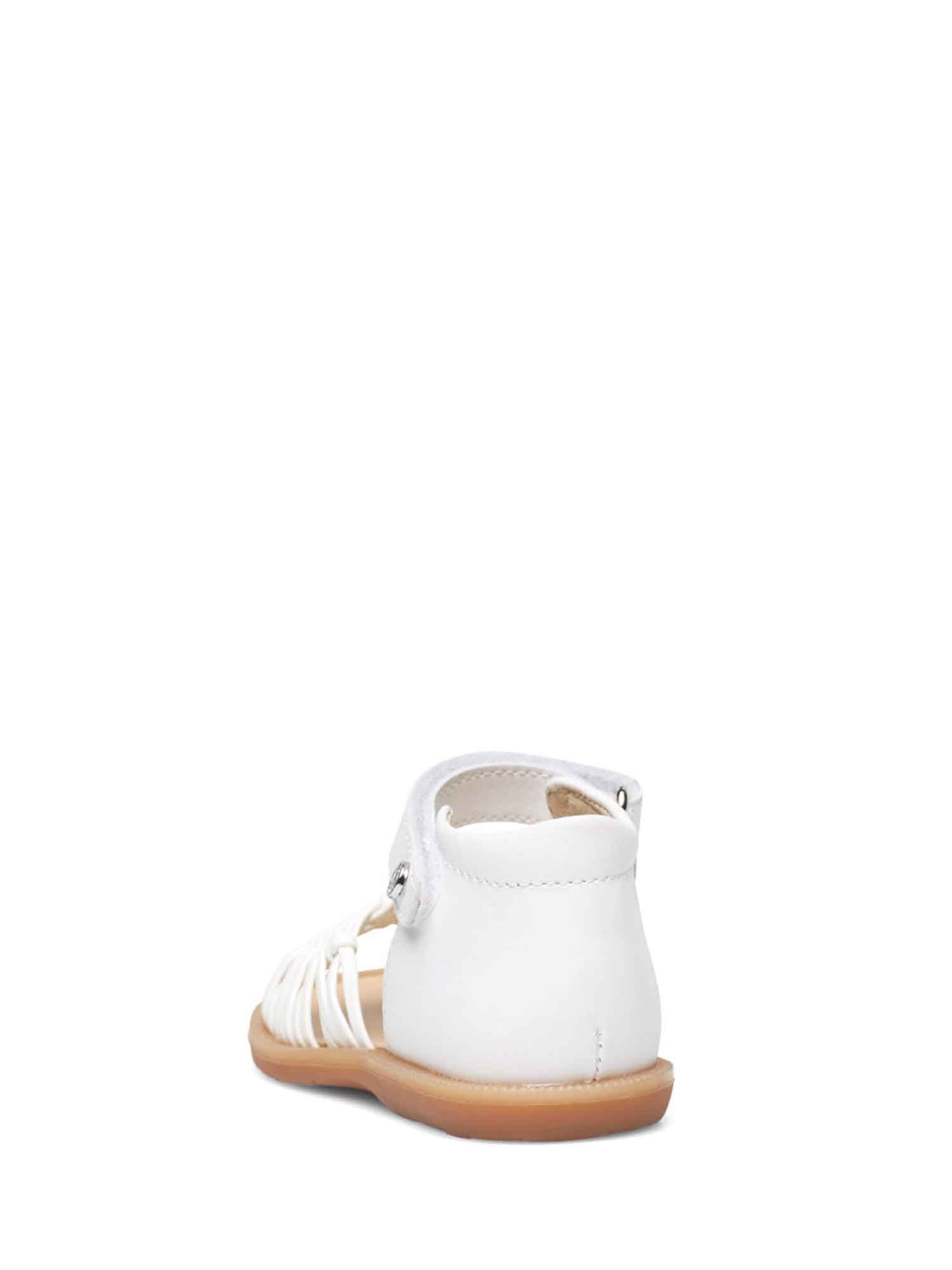 Sandali con strappi Bianco On01 Naturino