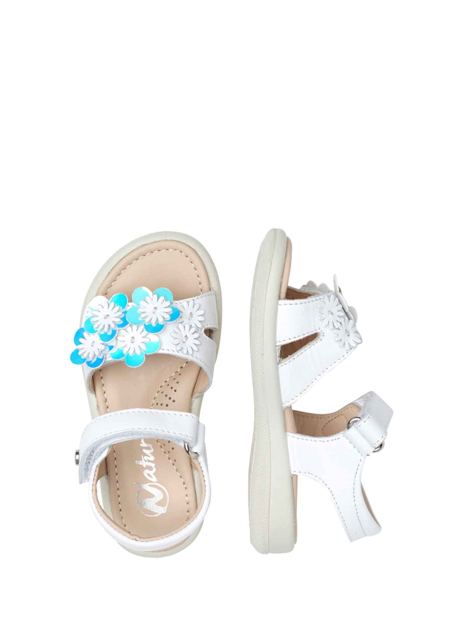 Sandali con strappi Bianco Naturino