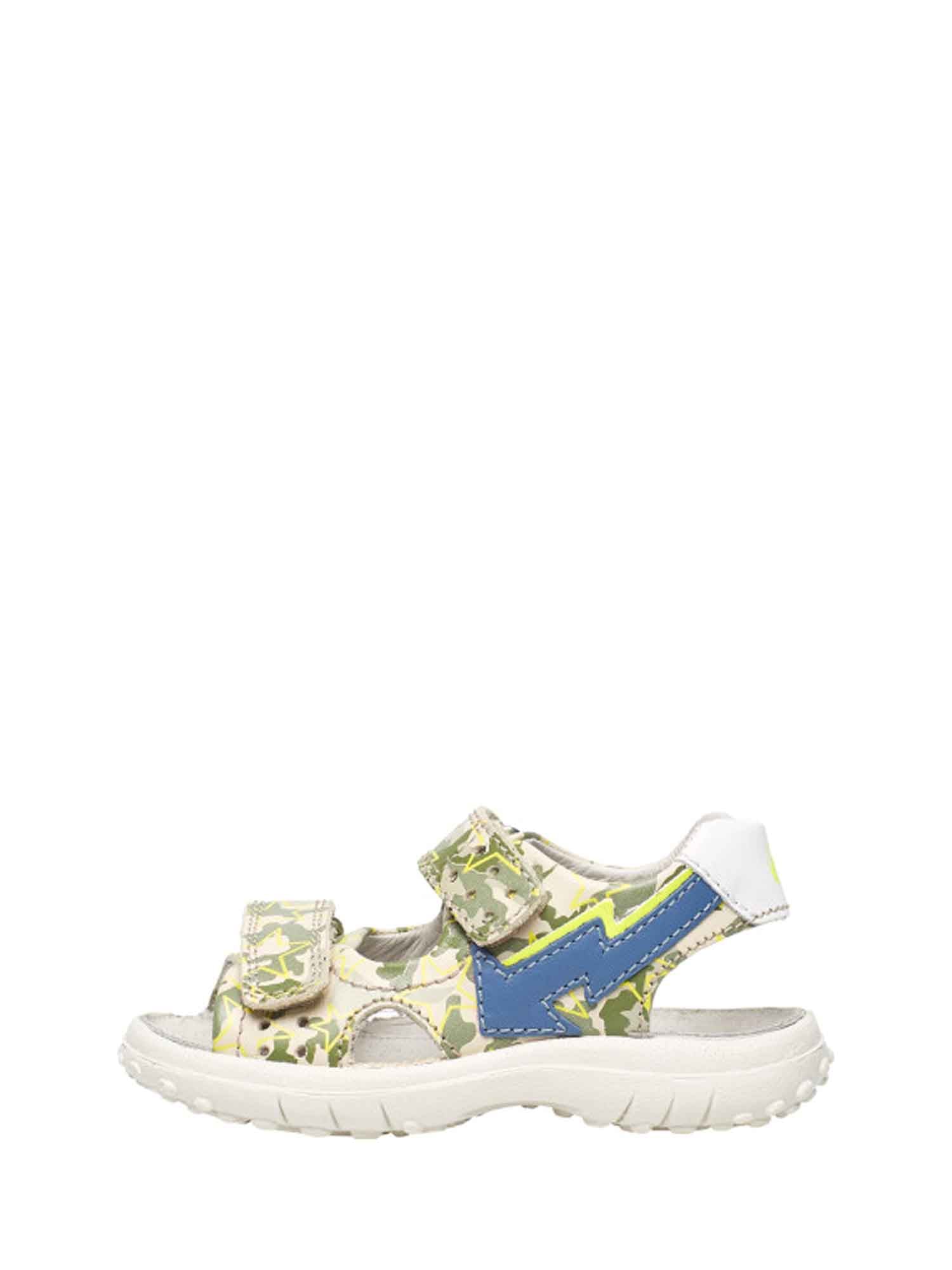 Sandali con strappi Verde Naturino