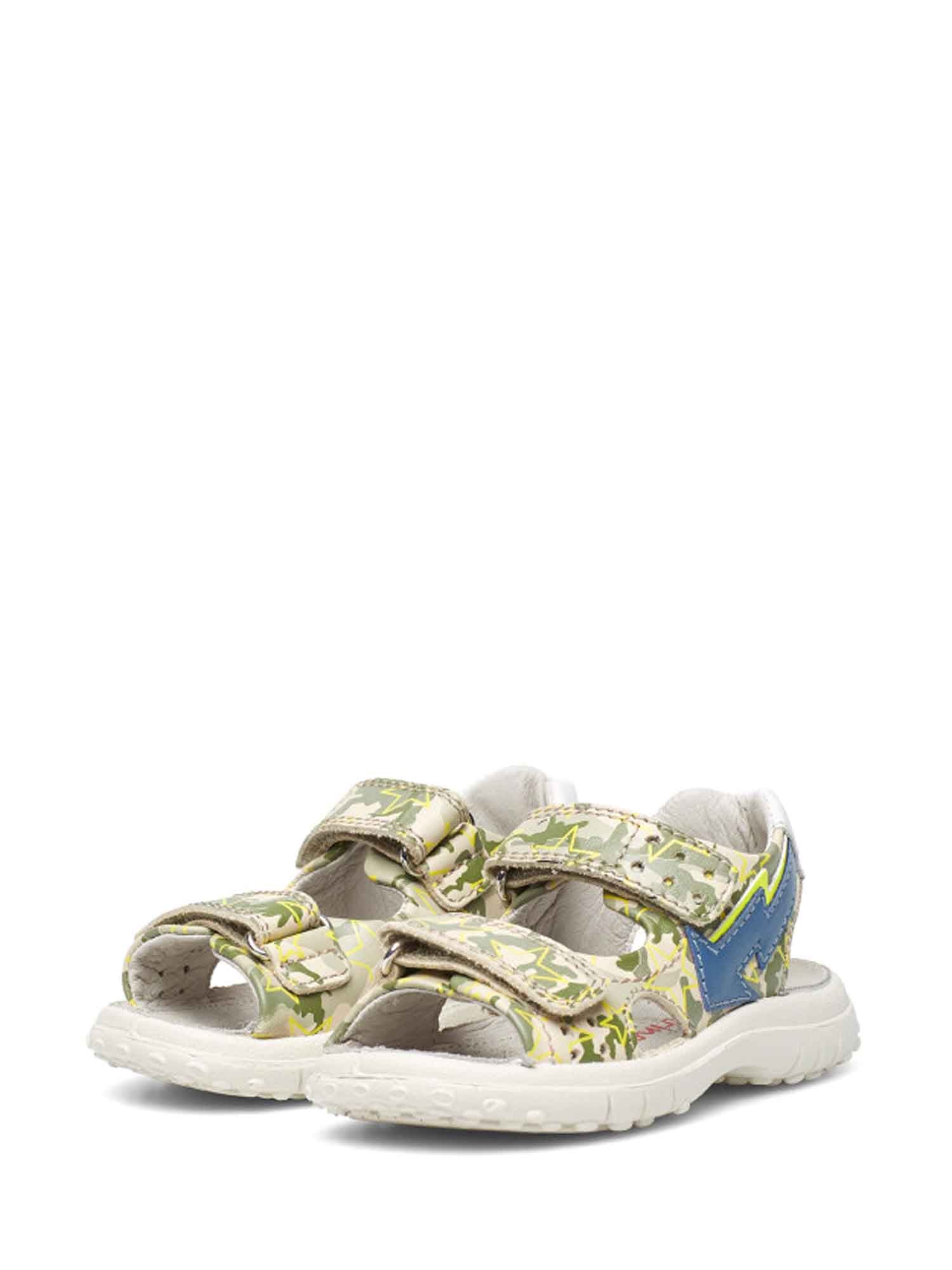 Sandali con strappi Verde Naturino