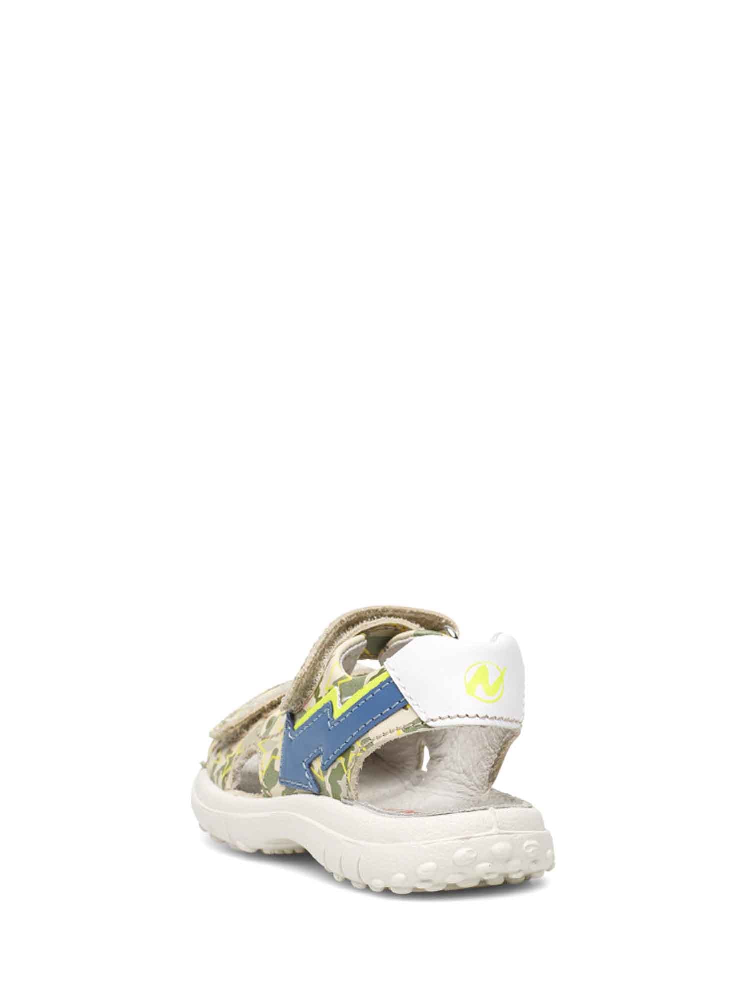 Sandali con strappi Verde Naturino