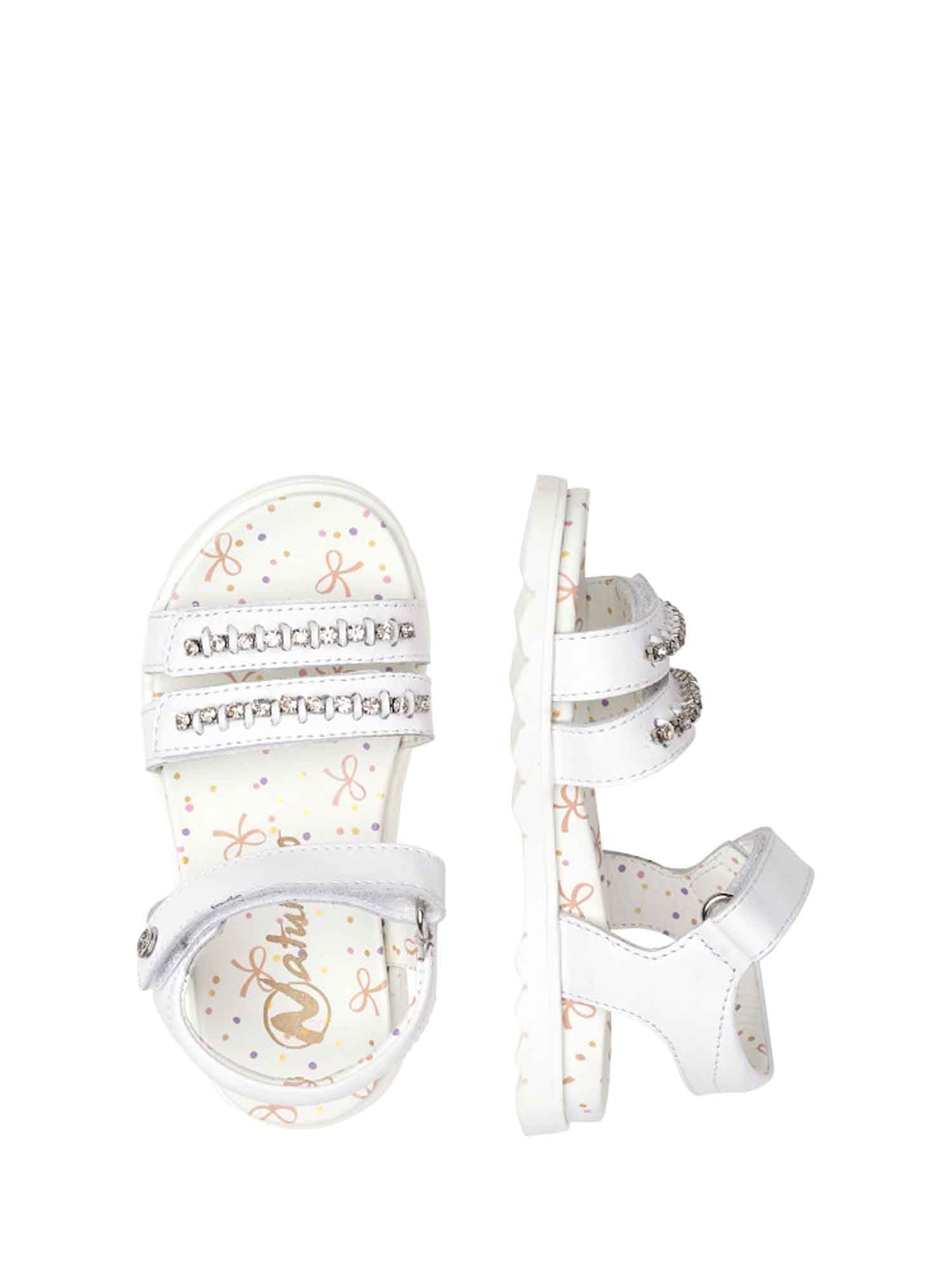 Sandali con strappi Bianco Naturino