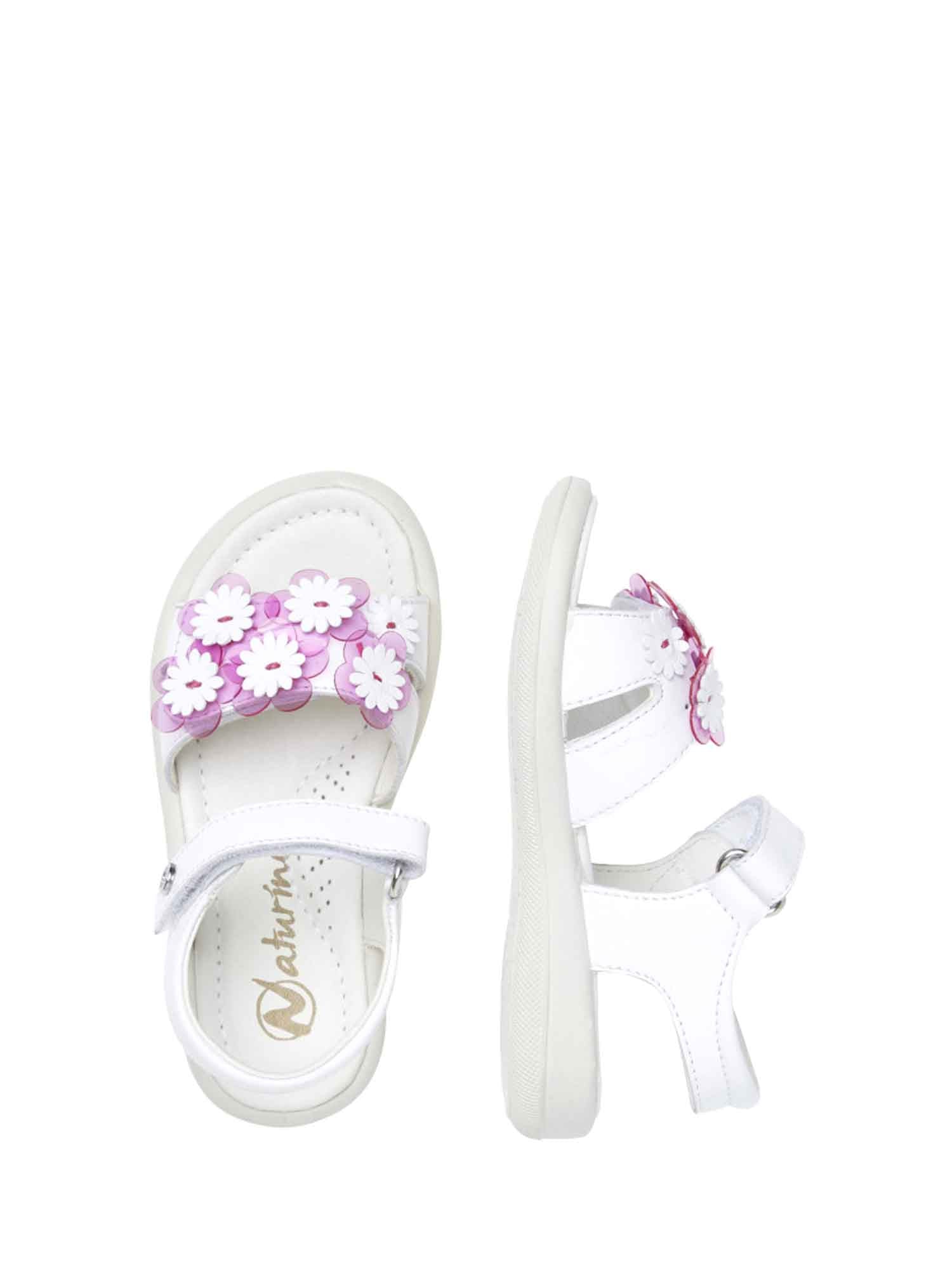 Sandali con strappi Bianco Naturino