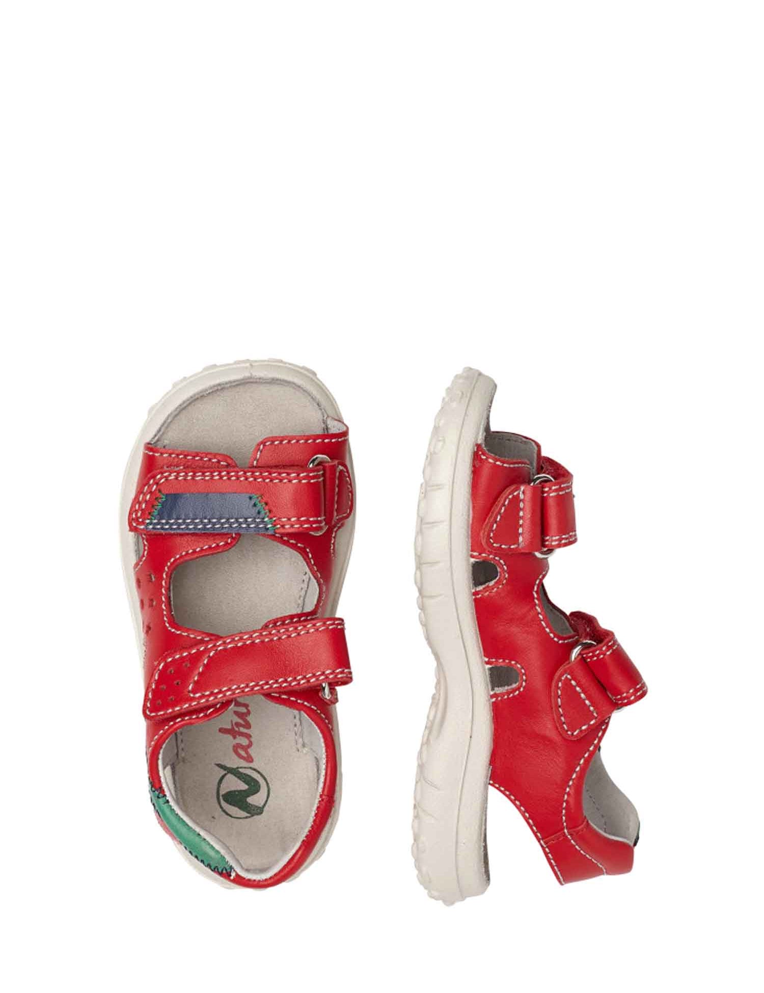 Sandali con strappi Rosso Naturino