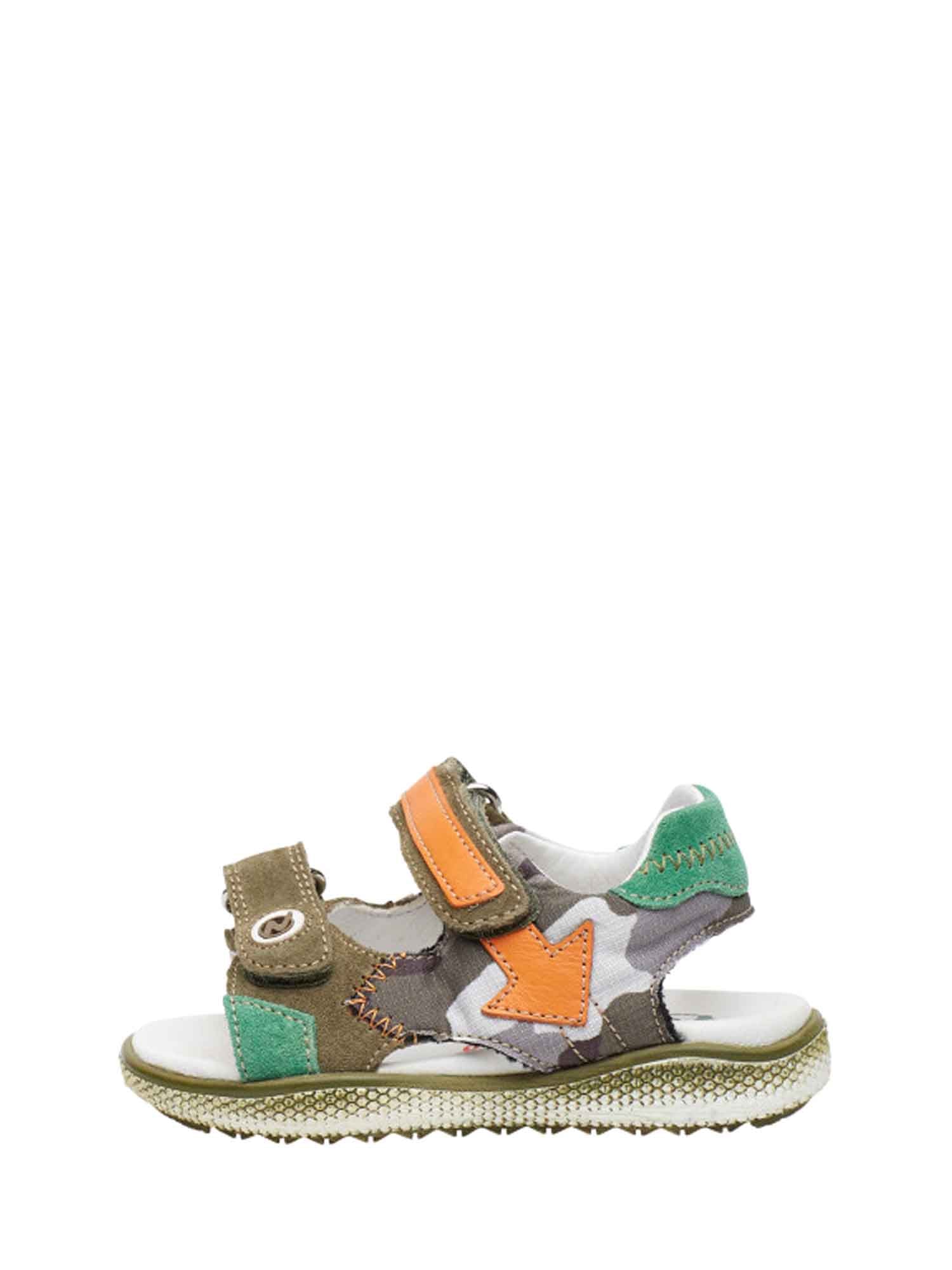 Sandali con strappi Verde Naturino