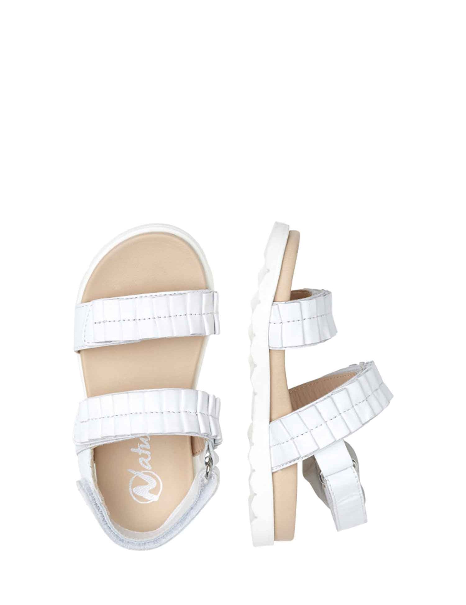 Sandali con strappi Bianco Naturino