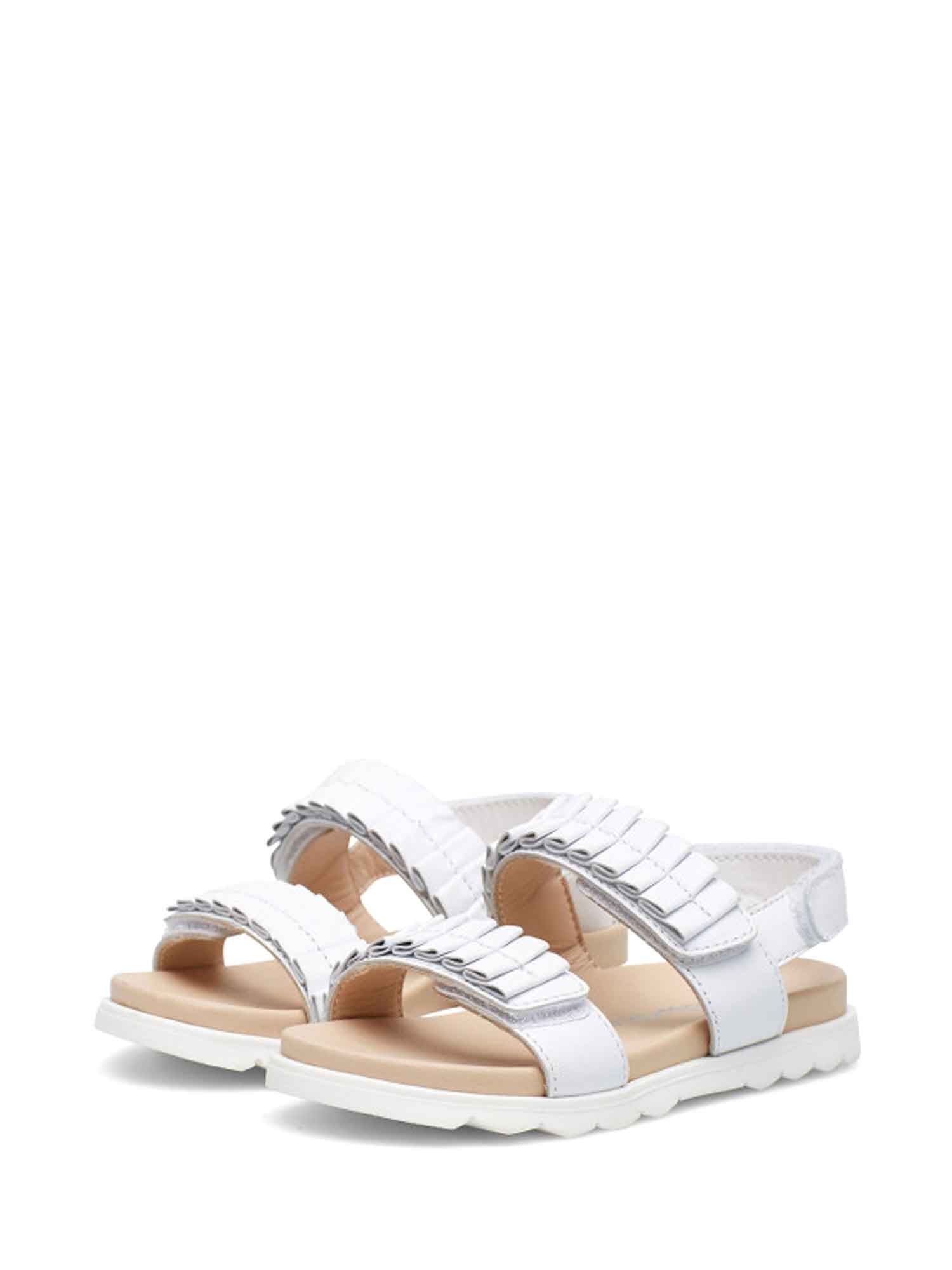 Sandali con strappi Bianco Naturino