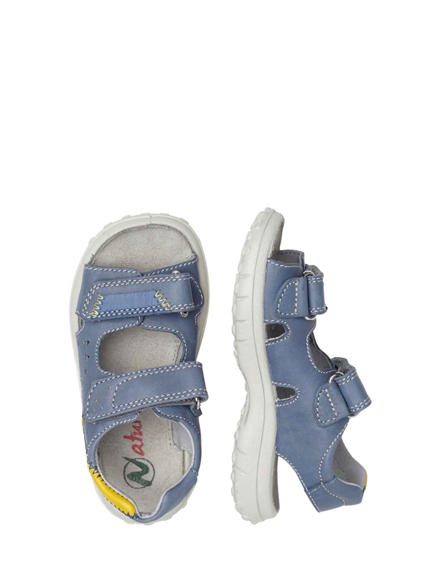 Sandali con strappi Blu Chiaro Naturino