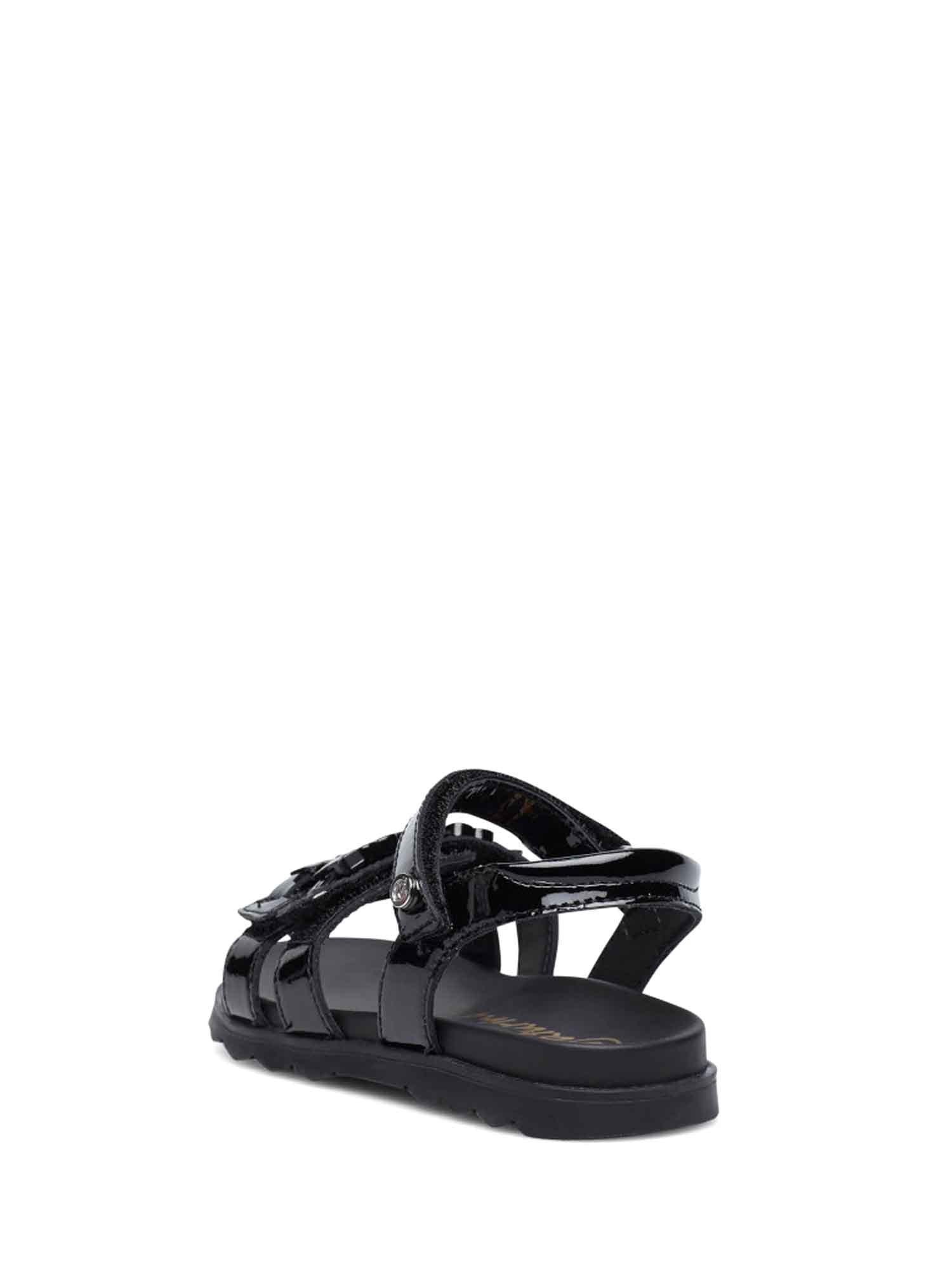 Sandali con strappi Nero Naturino