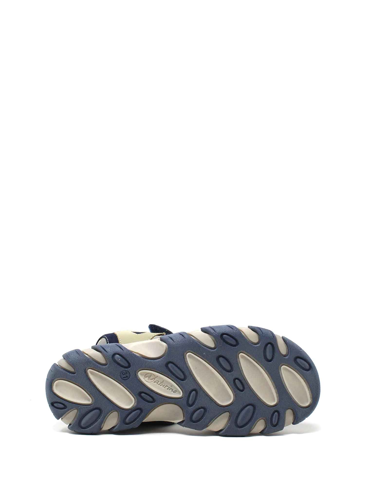 Sandali con strappi Blu Naturino