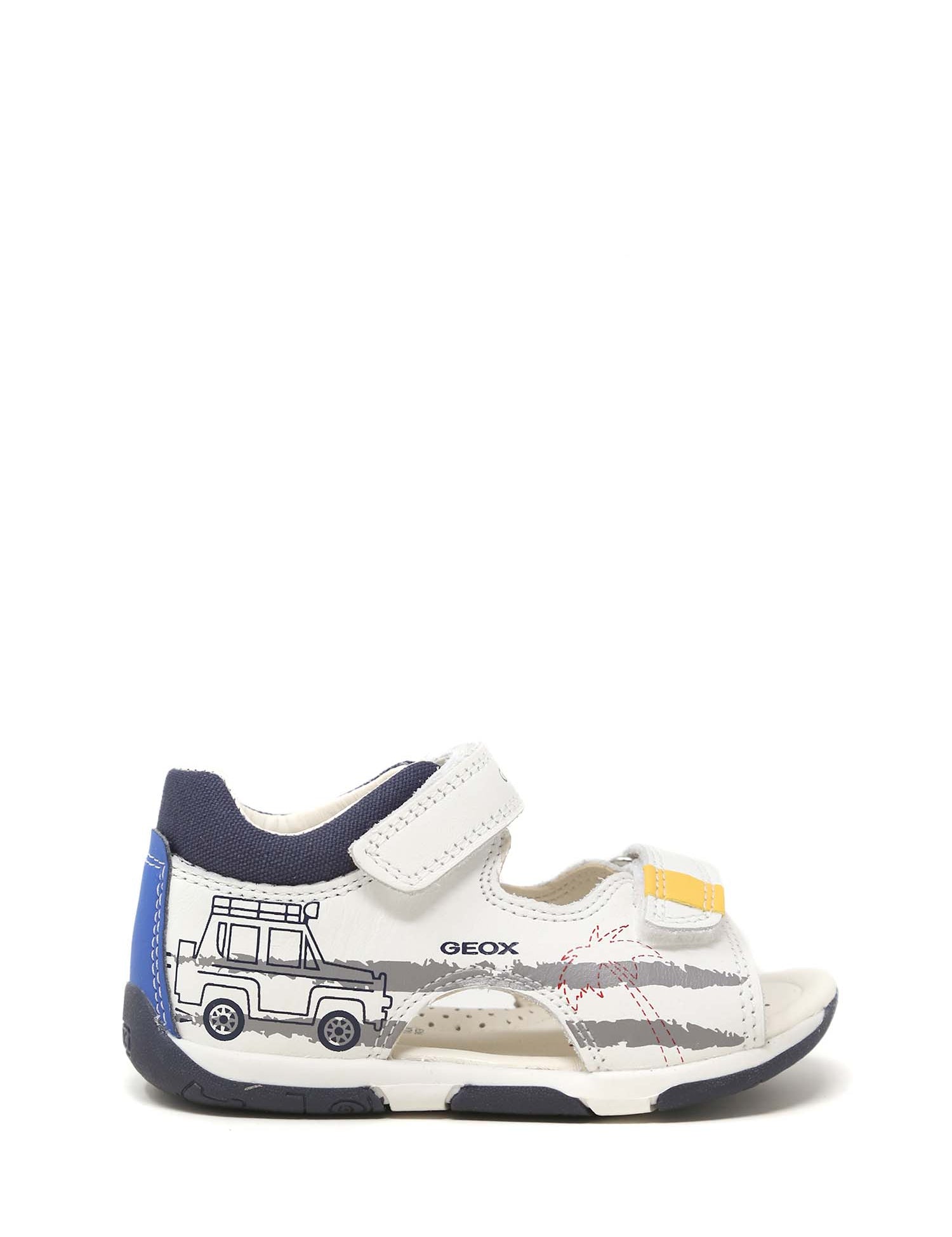 Sandali con strappi Bianco Geox
