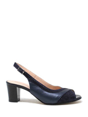 Sandali tacco Blu Soffice Sogno