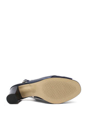 Sandali tacco Blu Soffice Sogno