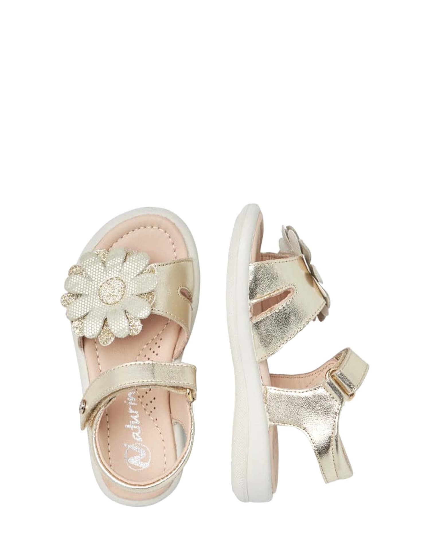 Sandali con strappi Dorato Naturino