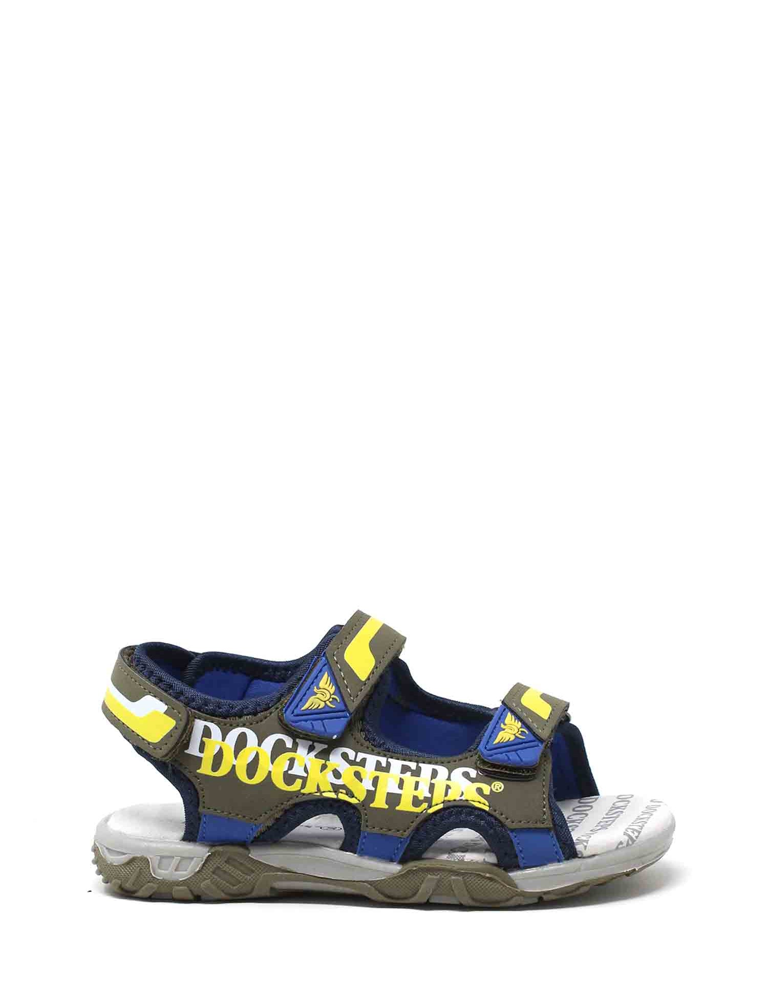 Sandali con strappi Verde Docksteps