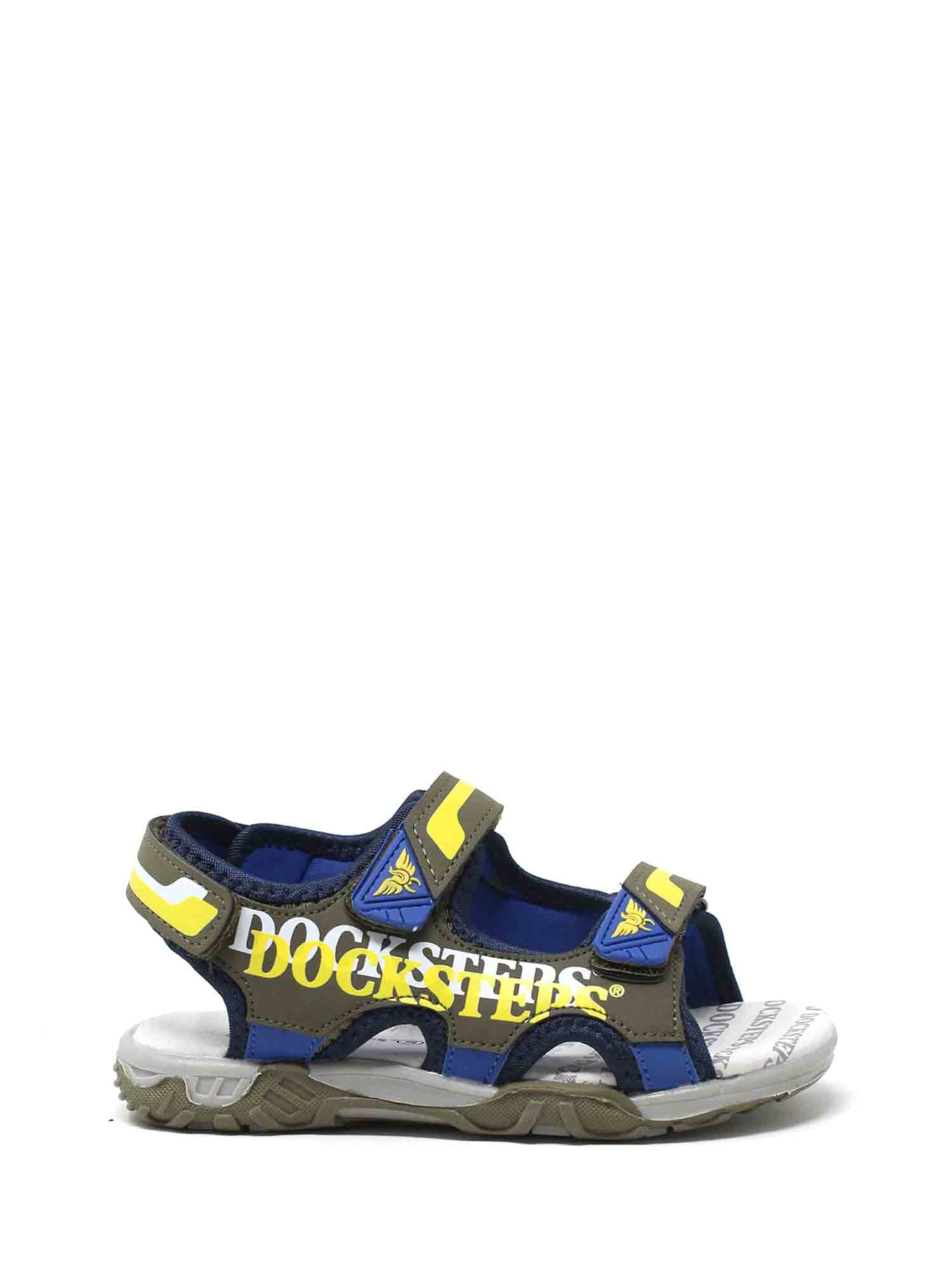 Sandali con strappi Verde Docksteps