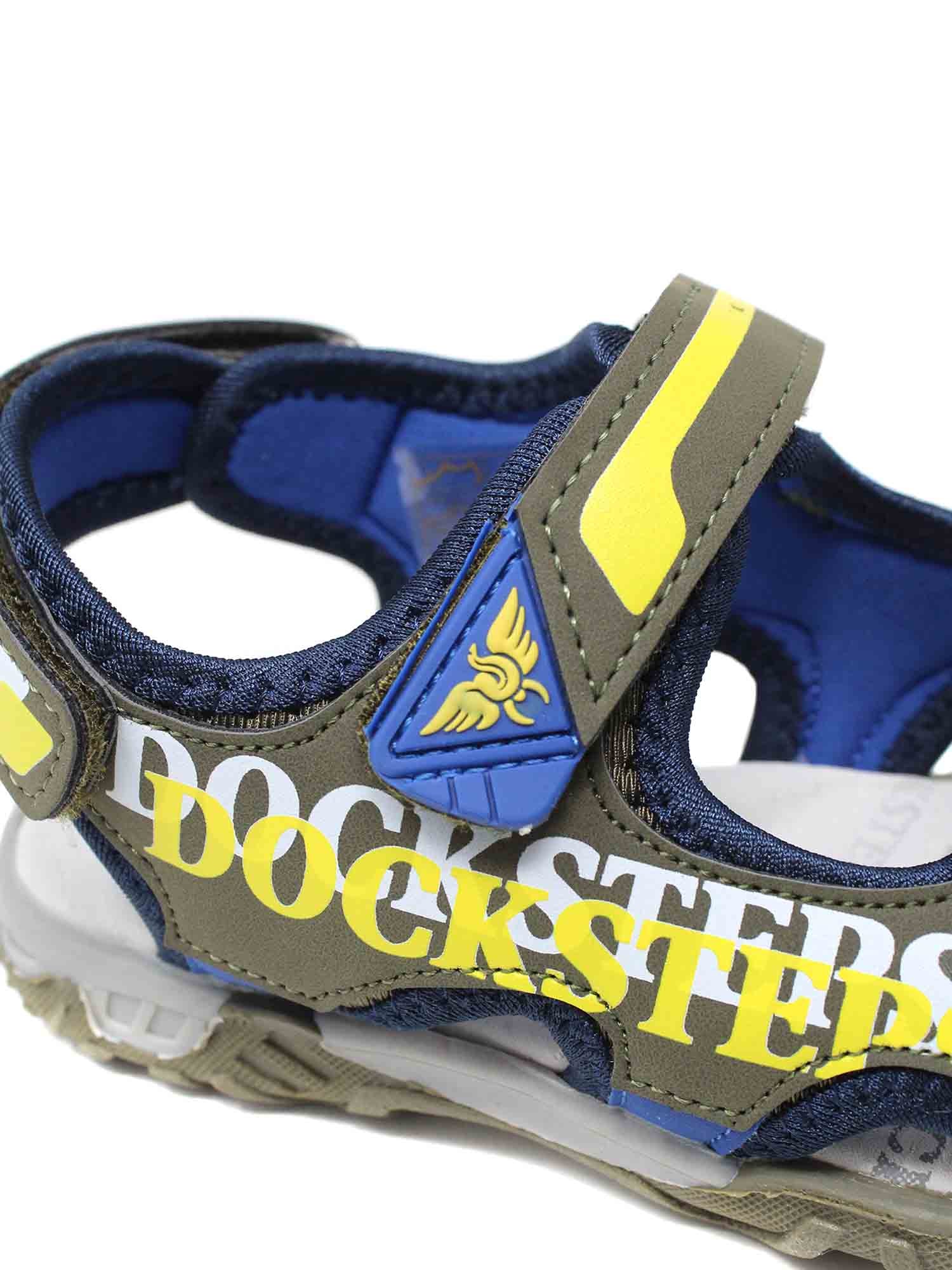 Sandali con strappi Verde Docksteps