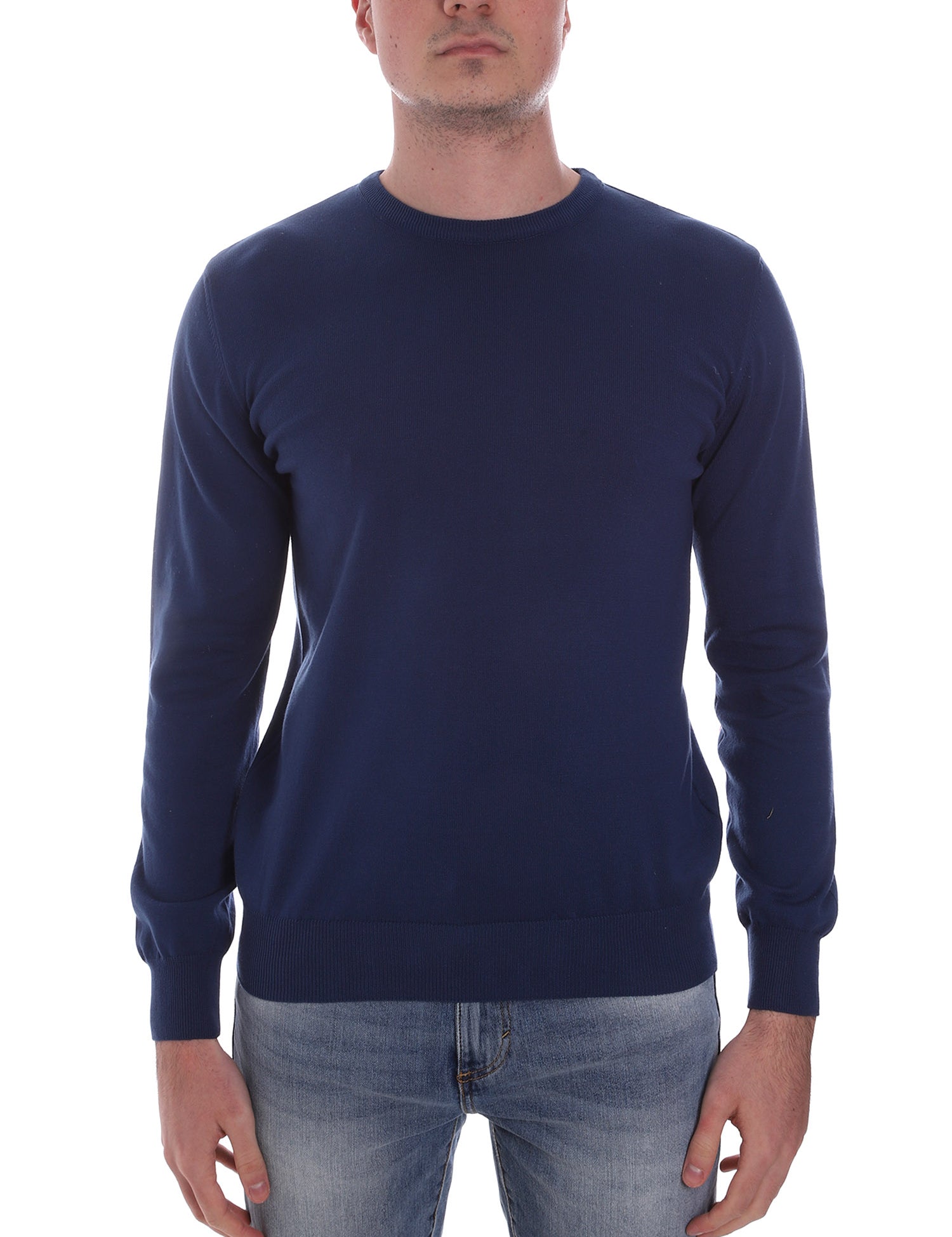 Maglioncini Blu Denim Borgoni Milano