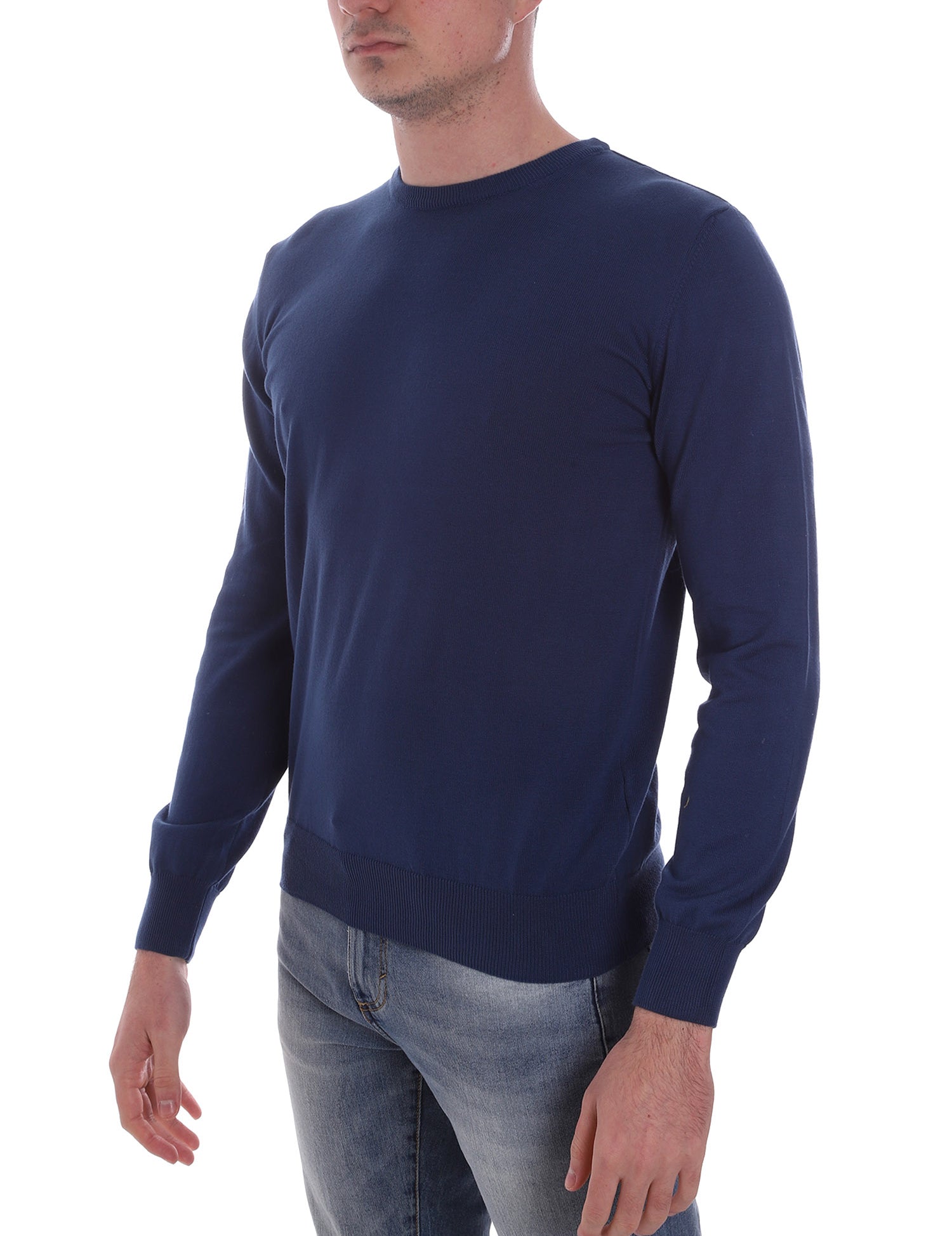 Maglioncini Blu Denim Borgoni Milano