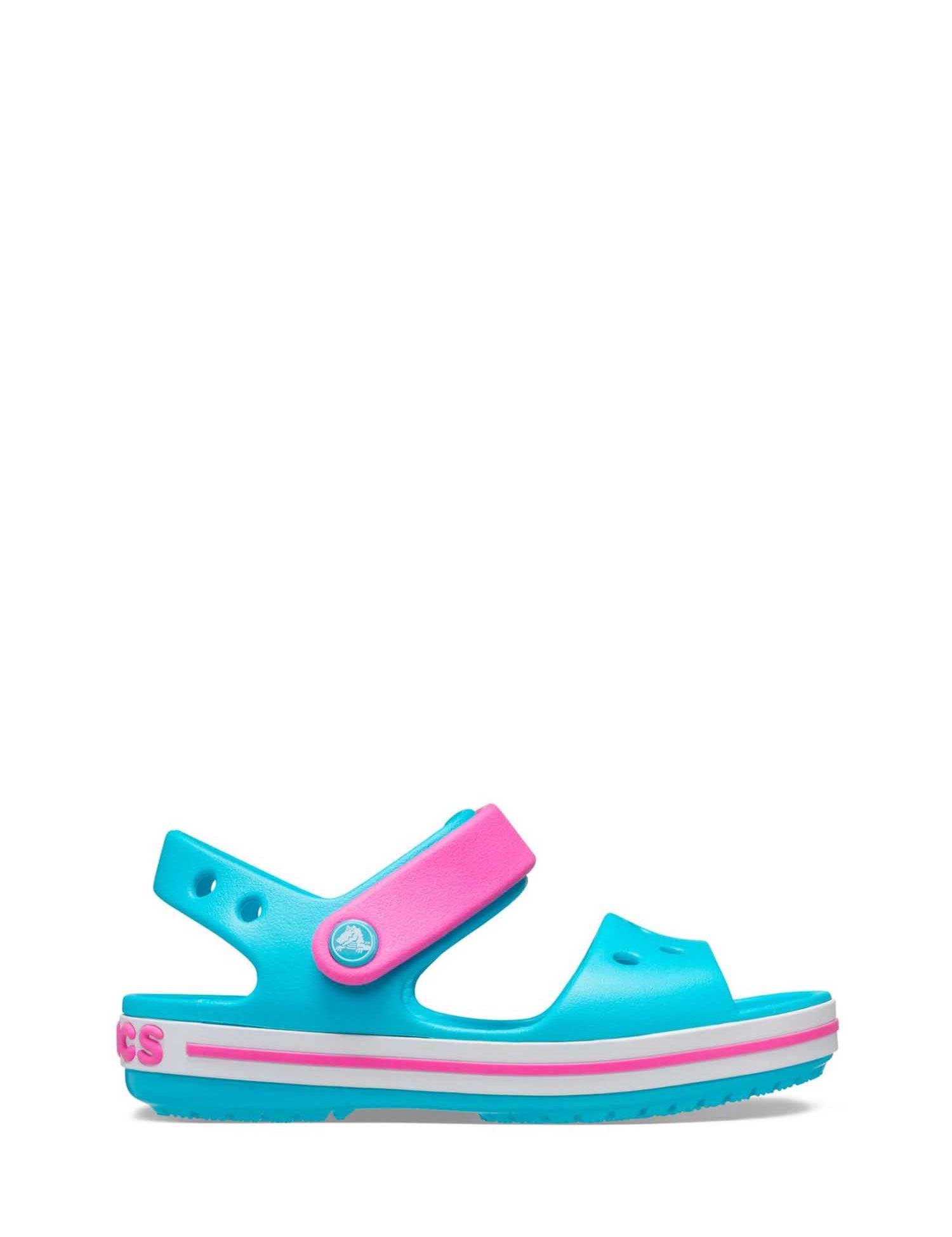Sandali con strappi Blu Celeste Crocs