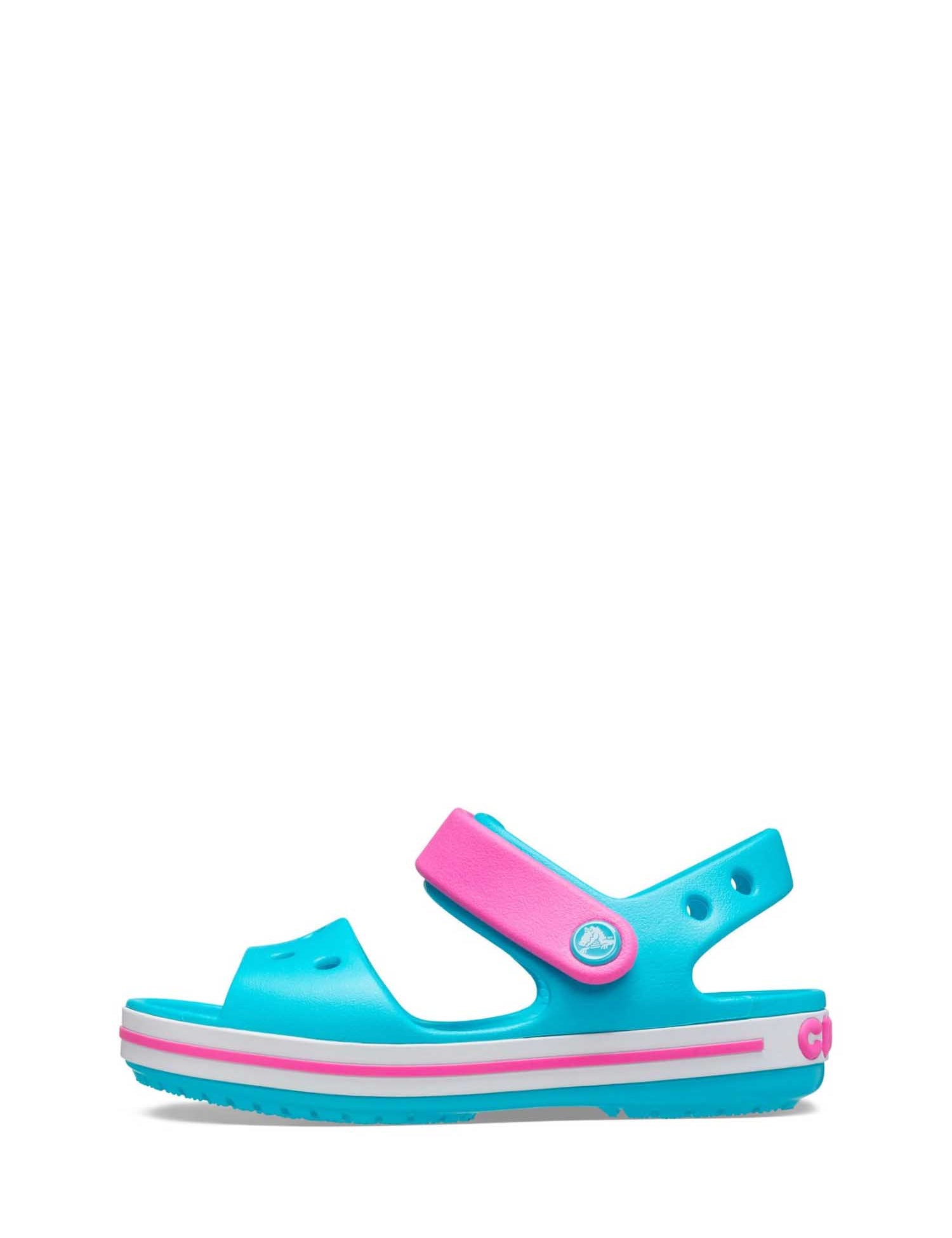Sandali con strappi Blu Celeste Crocs