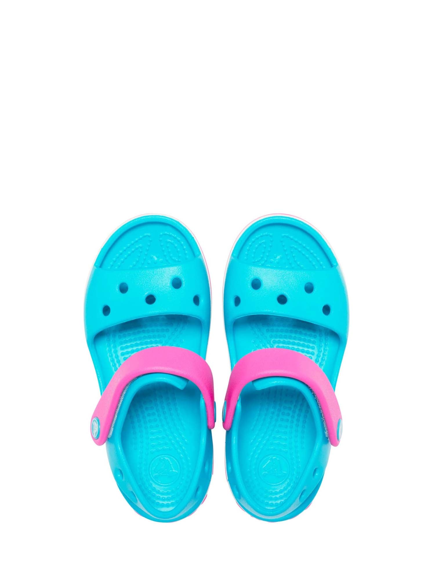 Sandali con strappi Blu Celeste Crocs
