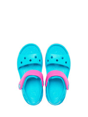 Sandali con strappi Blu Celeste Crocs