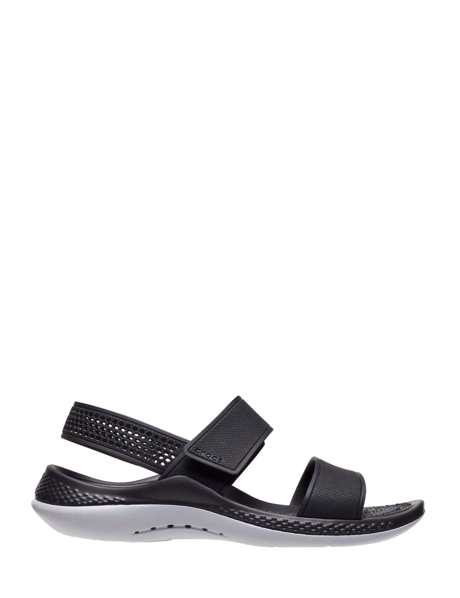 Sandali con strappi Nero Crocs